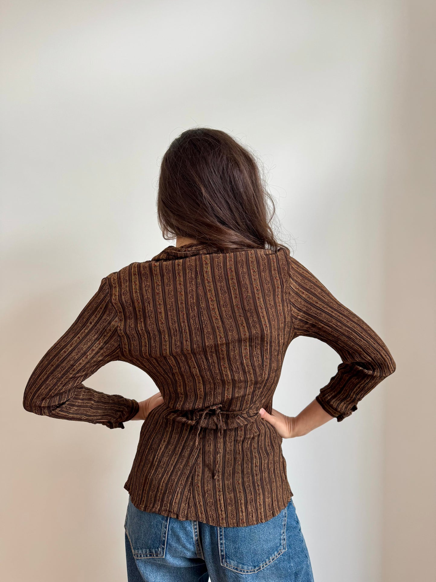 CAMICIA MANICHE LUNGHE CON PATTERN