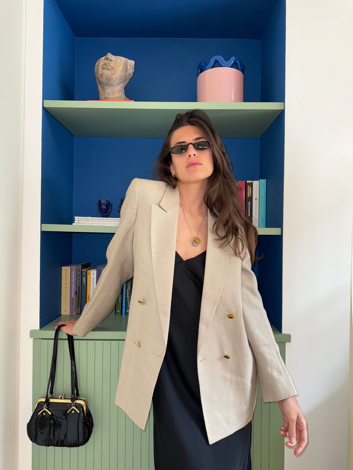 BLAZER DOPPIO PETTO IN LINO