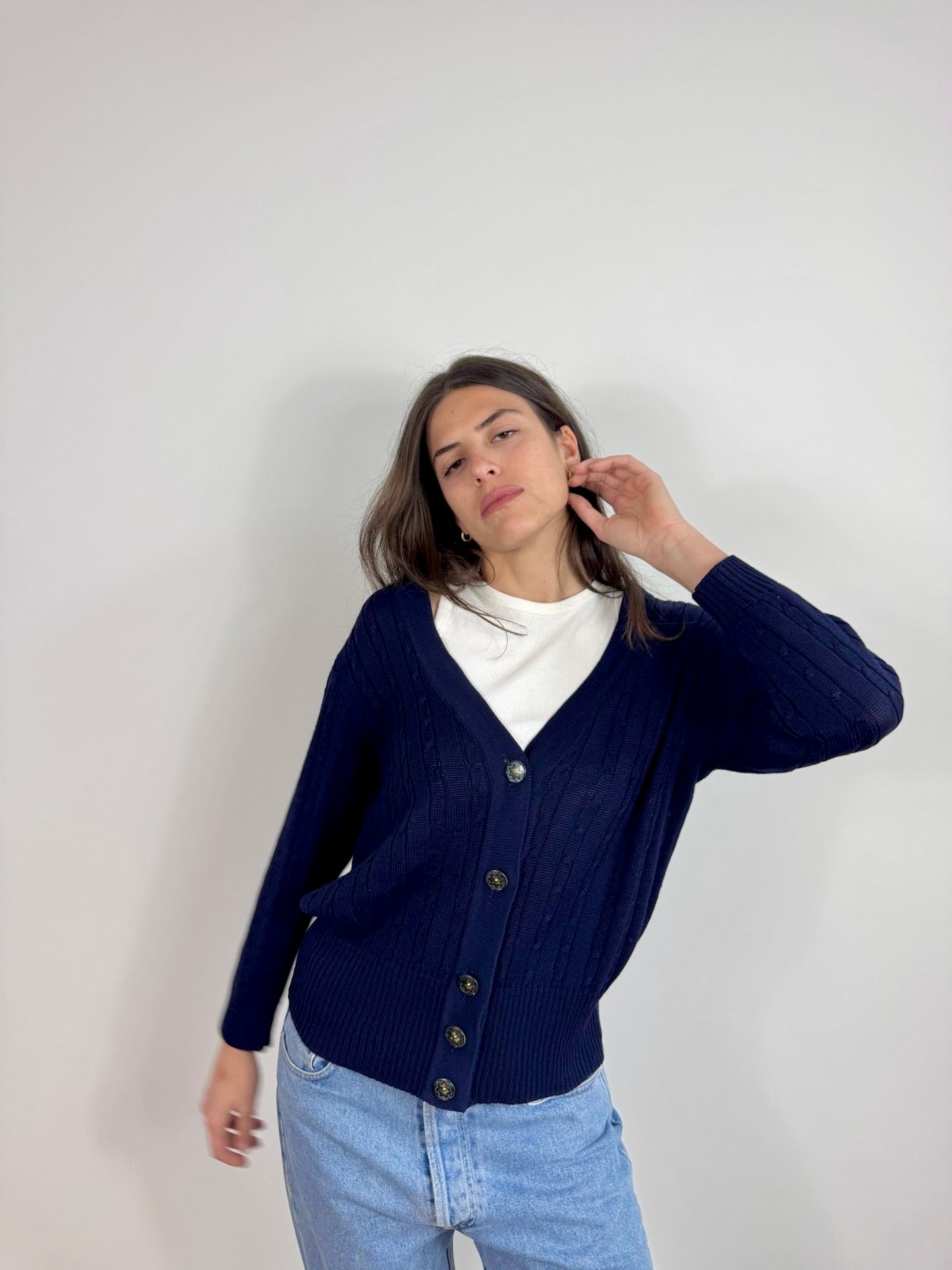 CARDIGAN DI FILO POLLINI