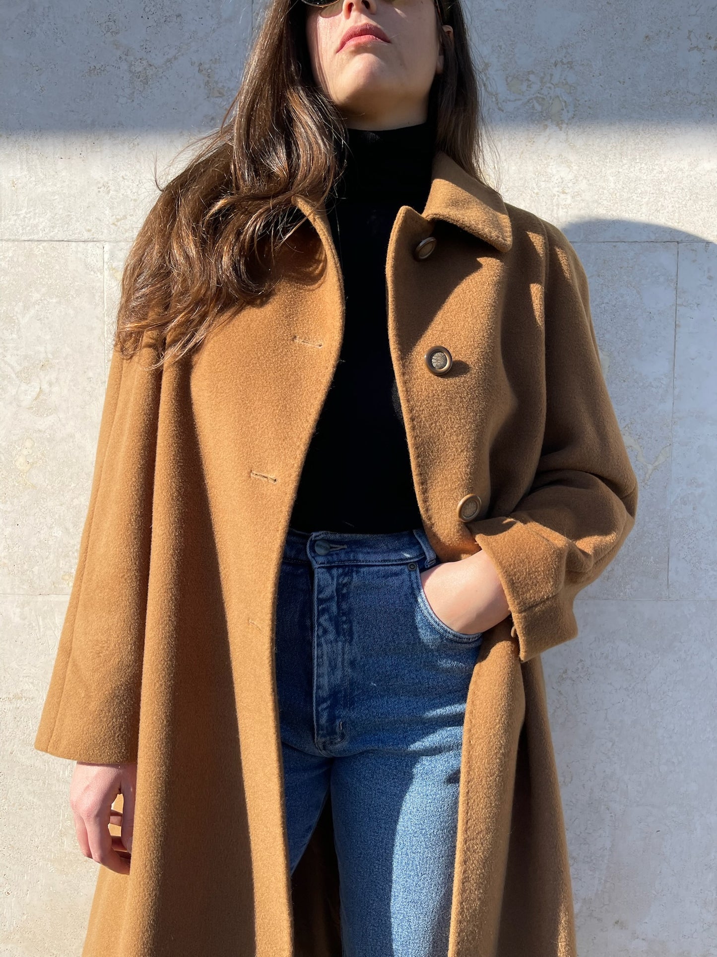 CAPPOTTO CAMMELLO IN LANA