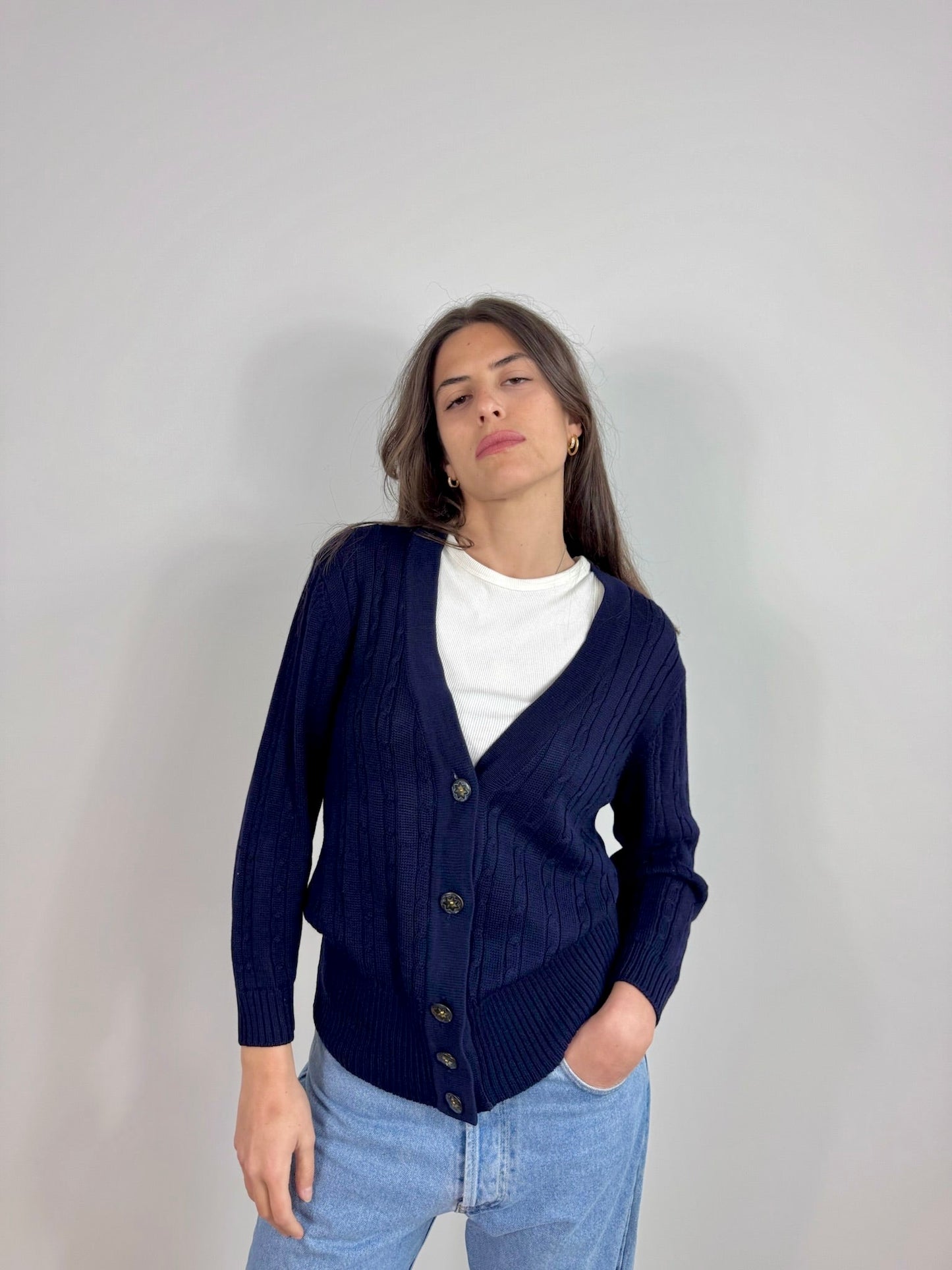 CARDIGAN DI FILO POLLINI