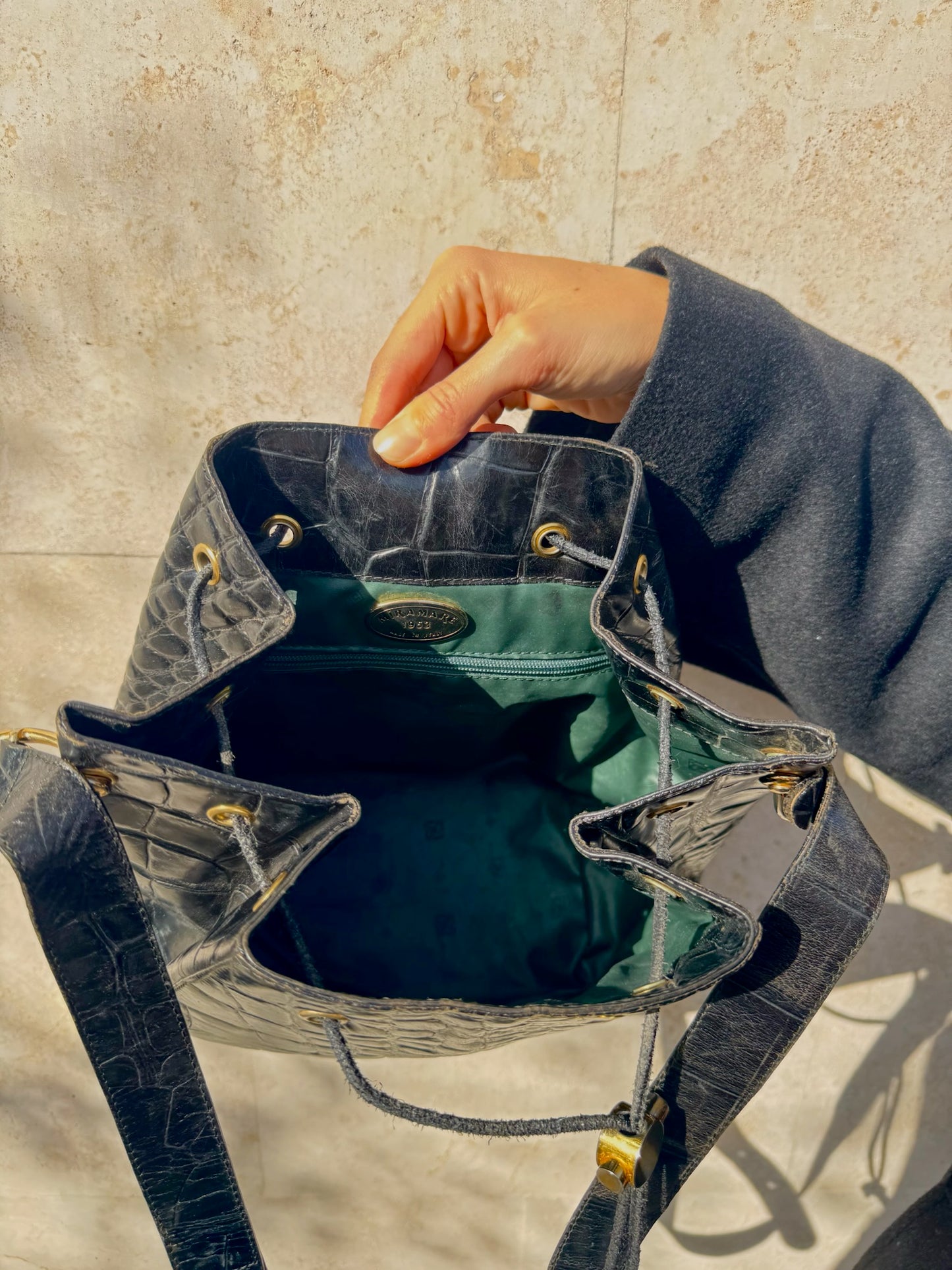 BORSA SECCHIELLO CROC EFFECT