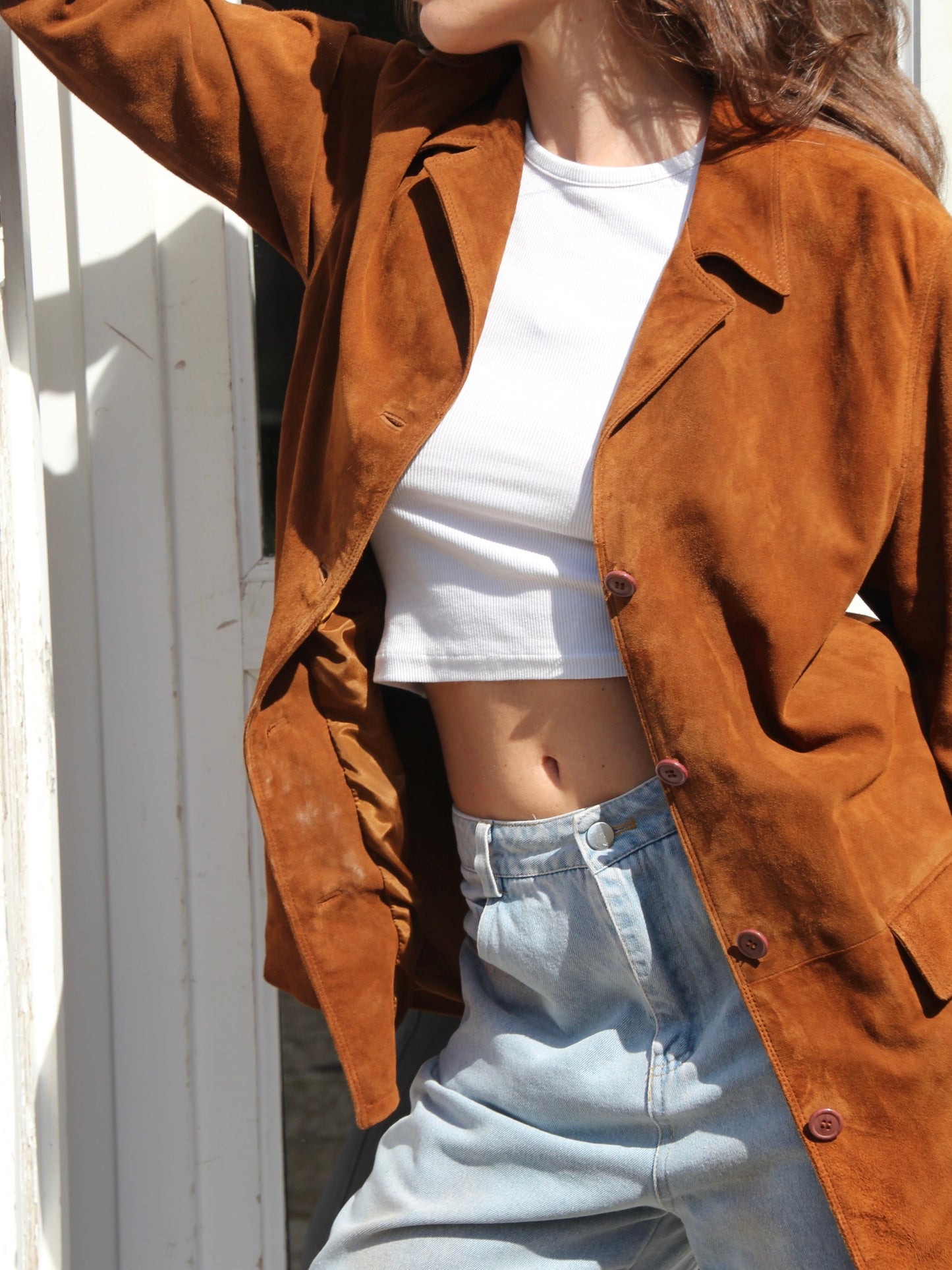 GIACCA IN TABACCO SUEDE