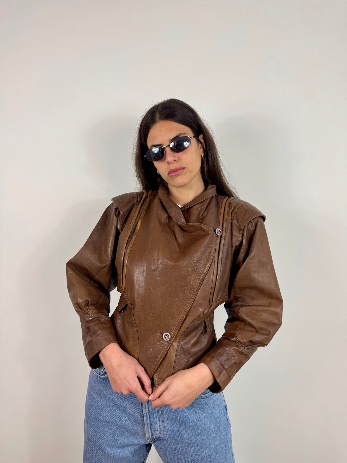 GIACCA CORTA IN VERA PELLE