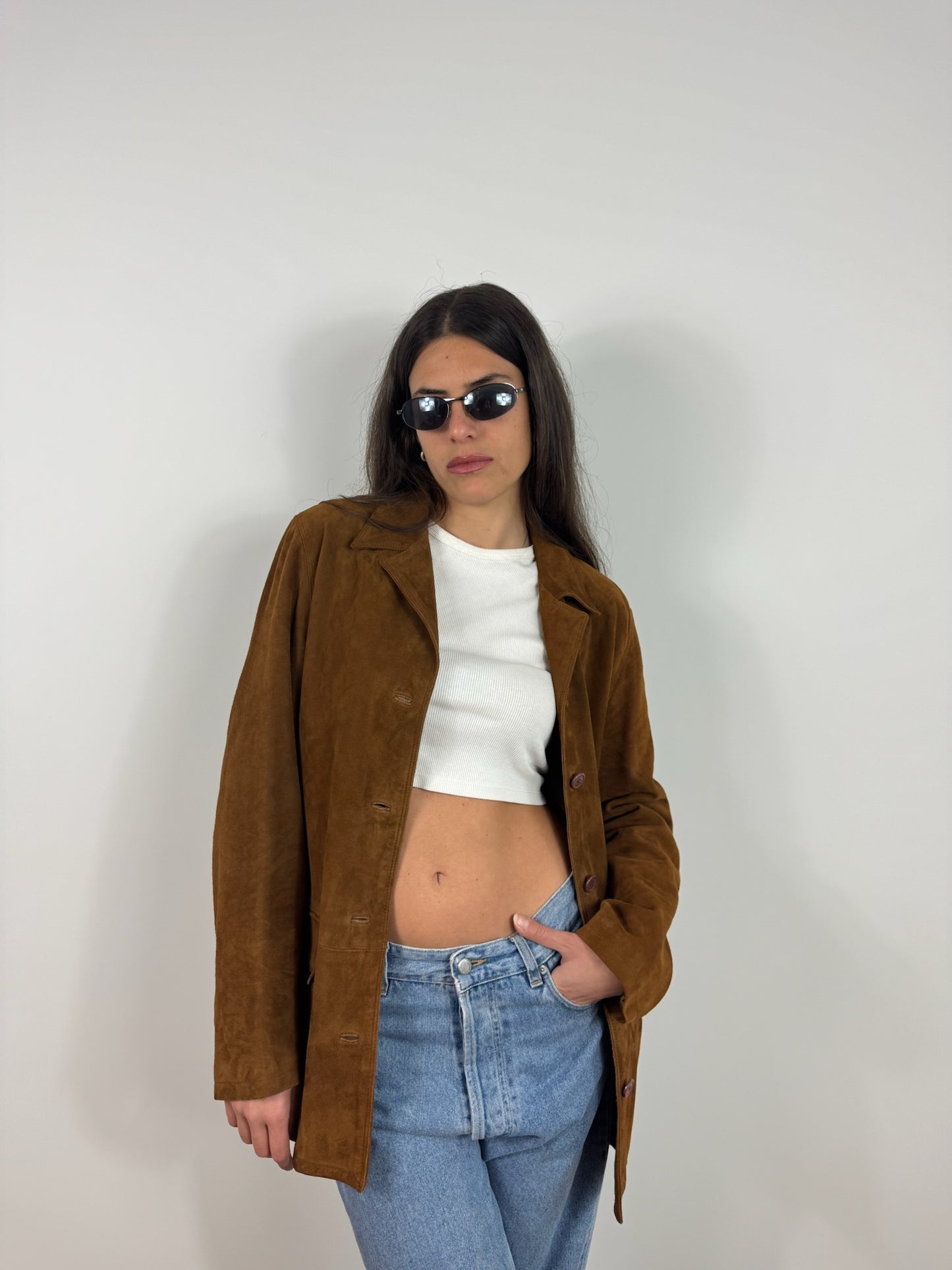 GIACCA IN TABACCO SUEDE