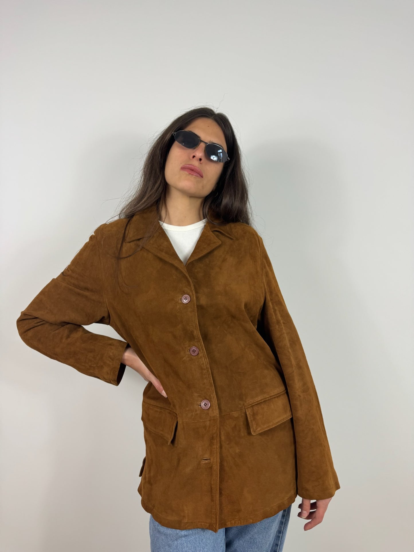 GIACCA IN TABACCO SUEDE