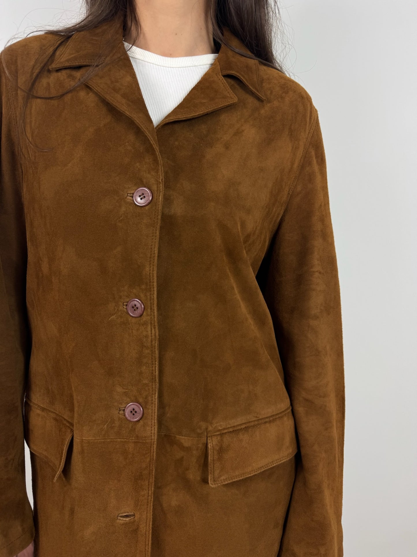 GIACCA IN TABACCO SUEDE