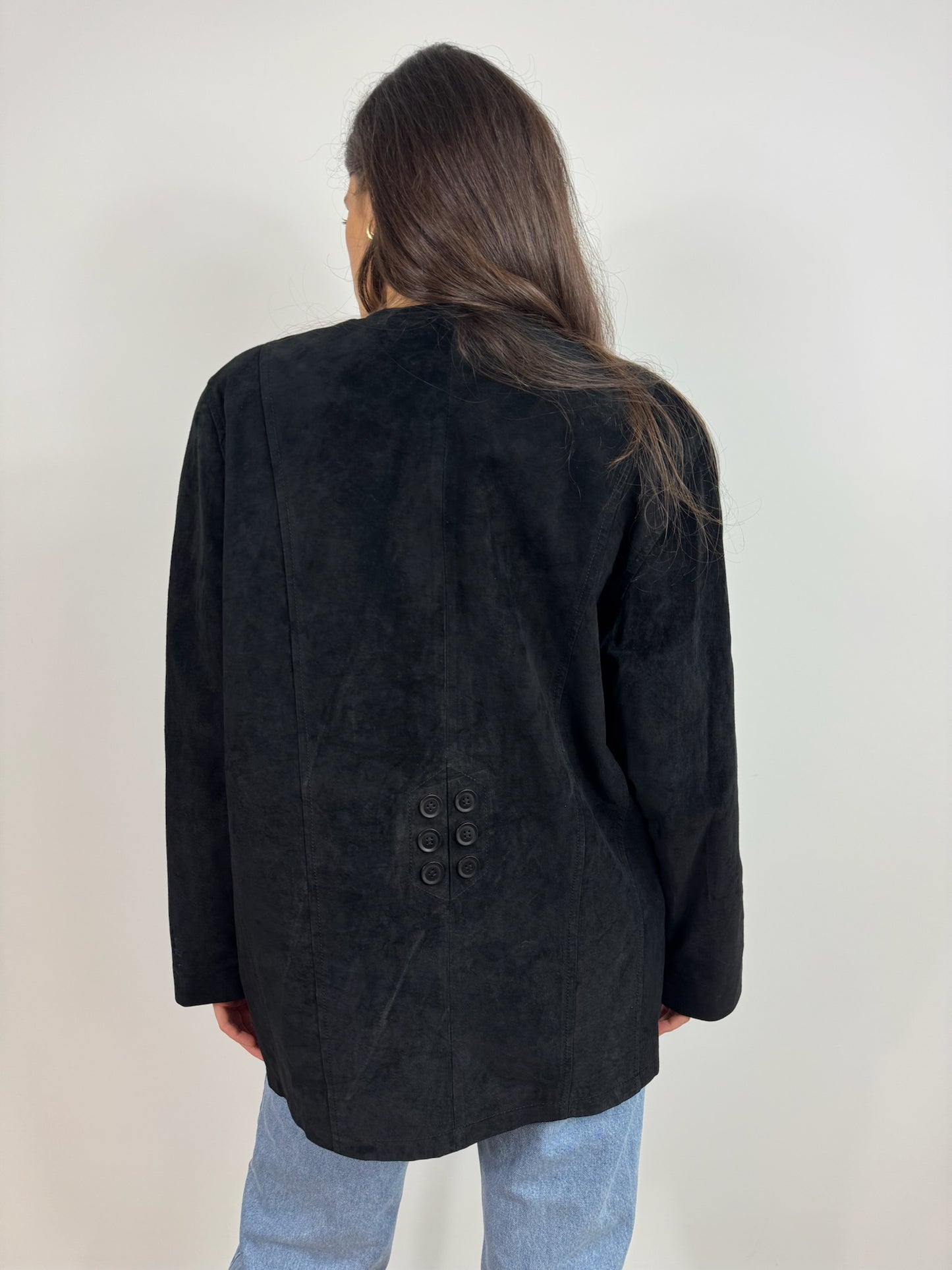 GIACCA VINTAGE IN CAMOSCIO