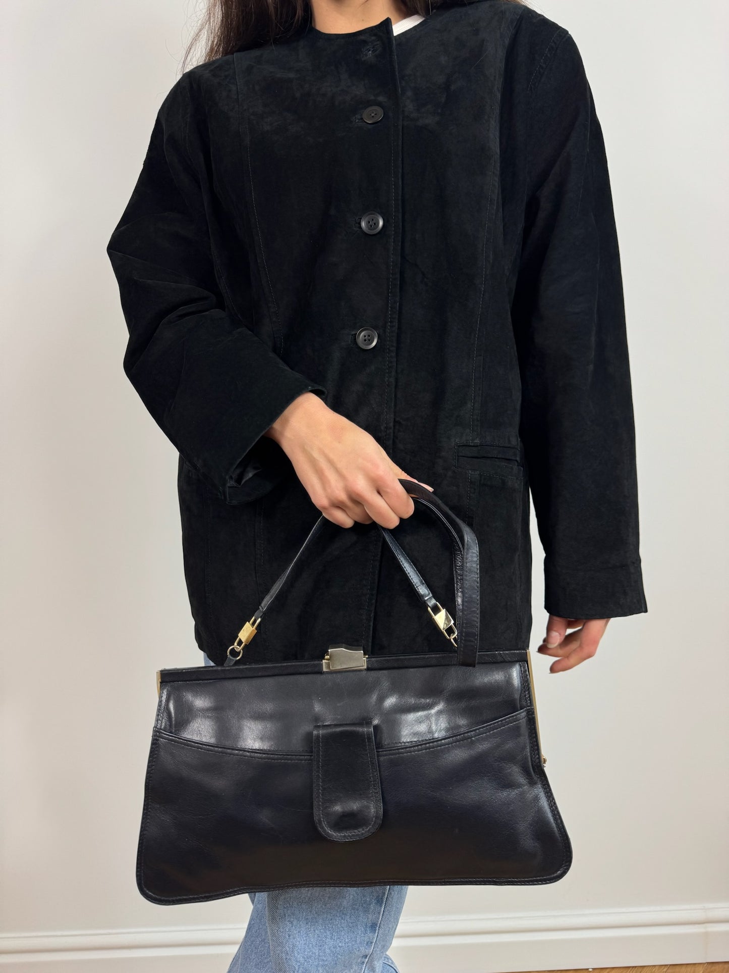 BORSA A SPALLA BLU NAVY
