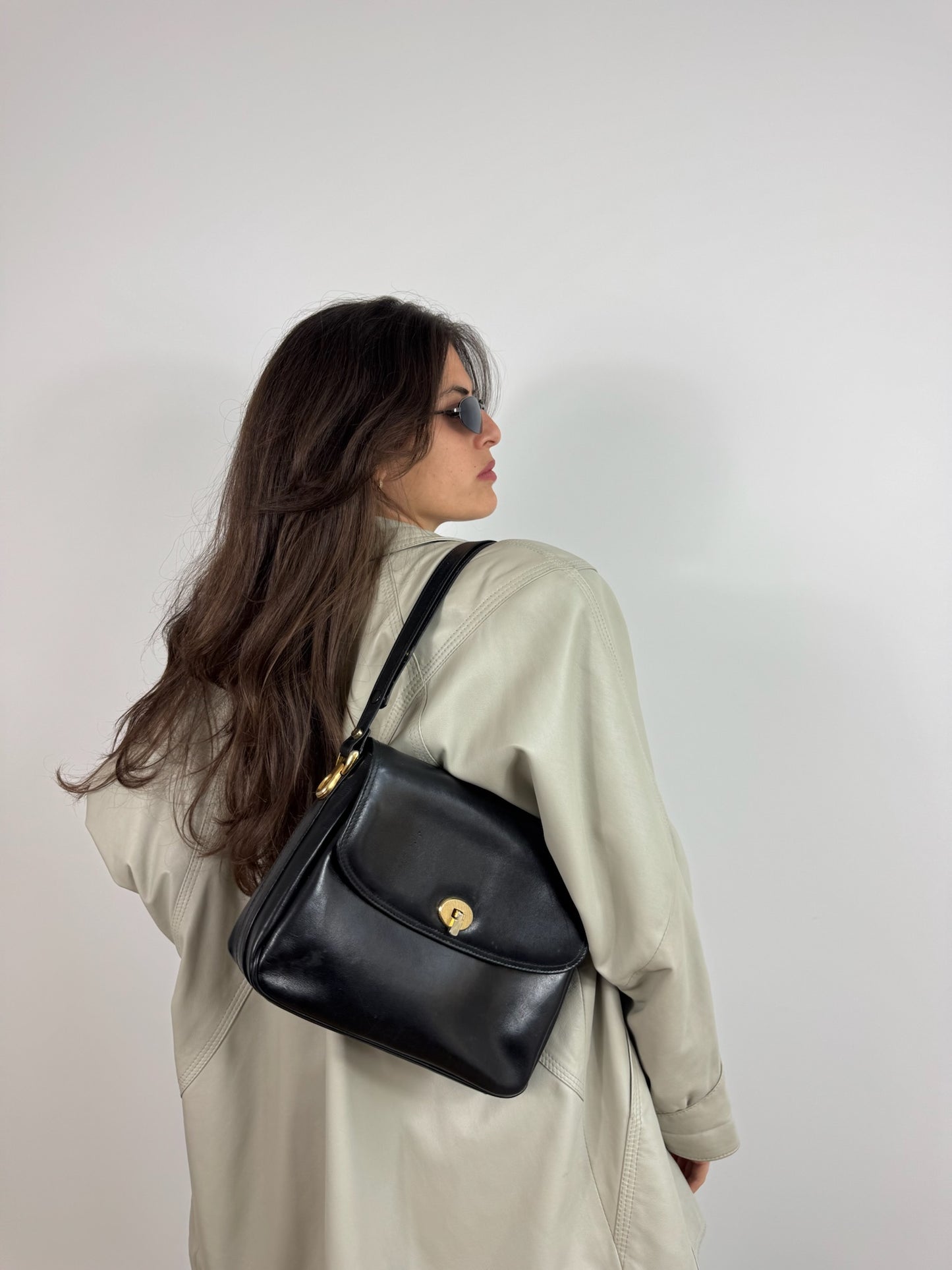 BORSA A SPALLA IN VERA PELLE