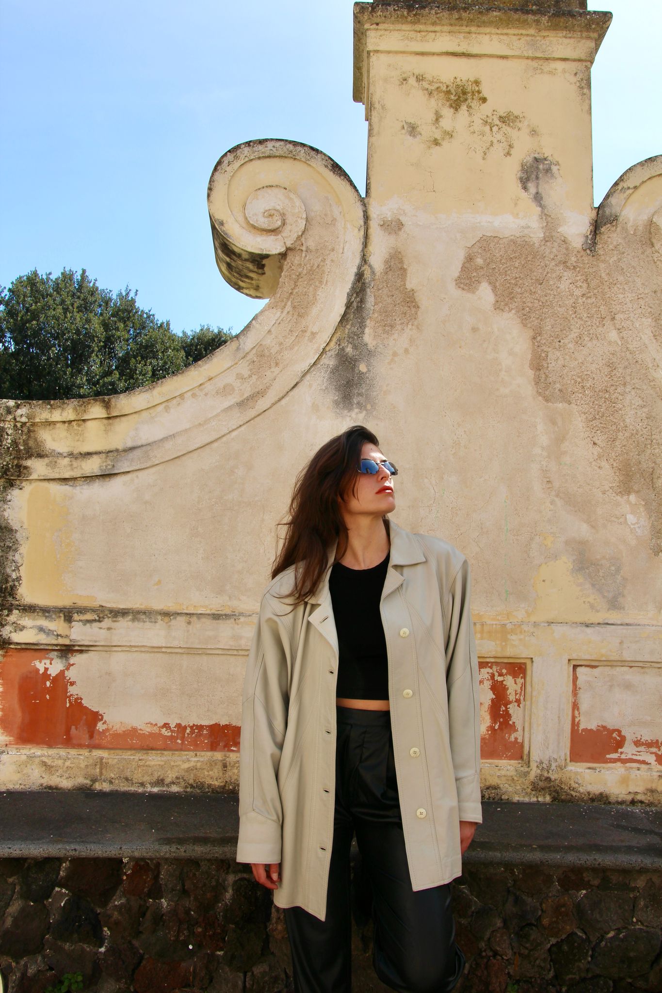 GIACCA IN PELLE OFF WHITE