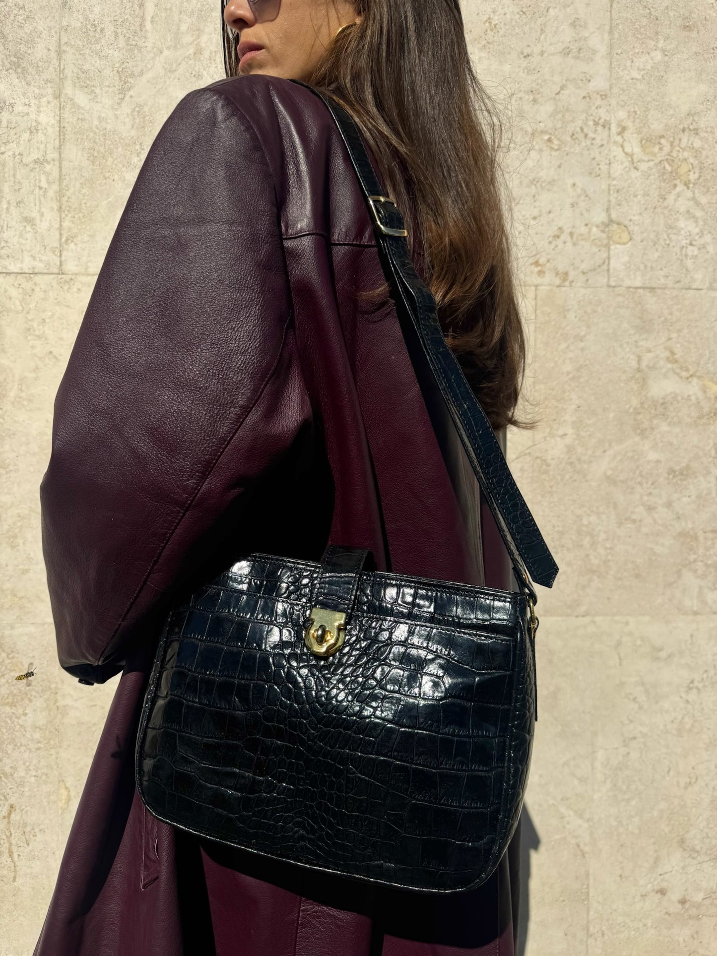 CROSSBODY BAG NERA IN PELLE