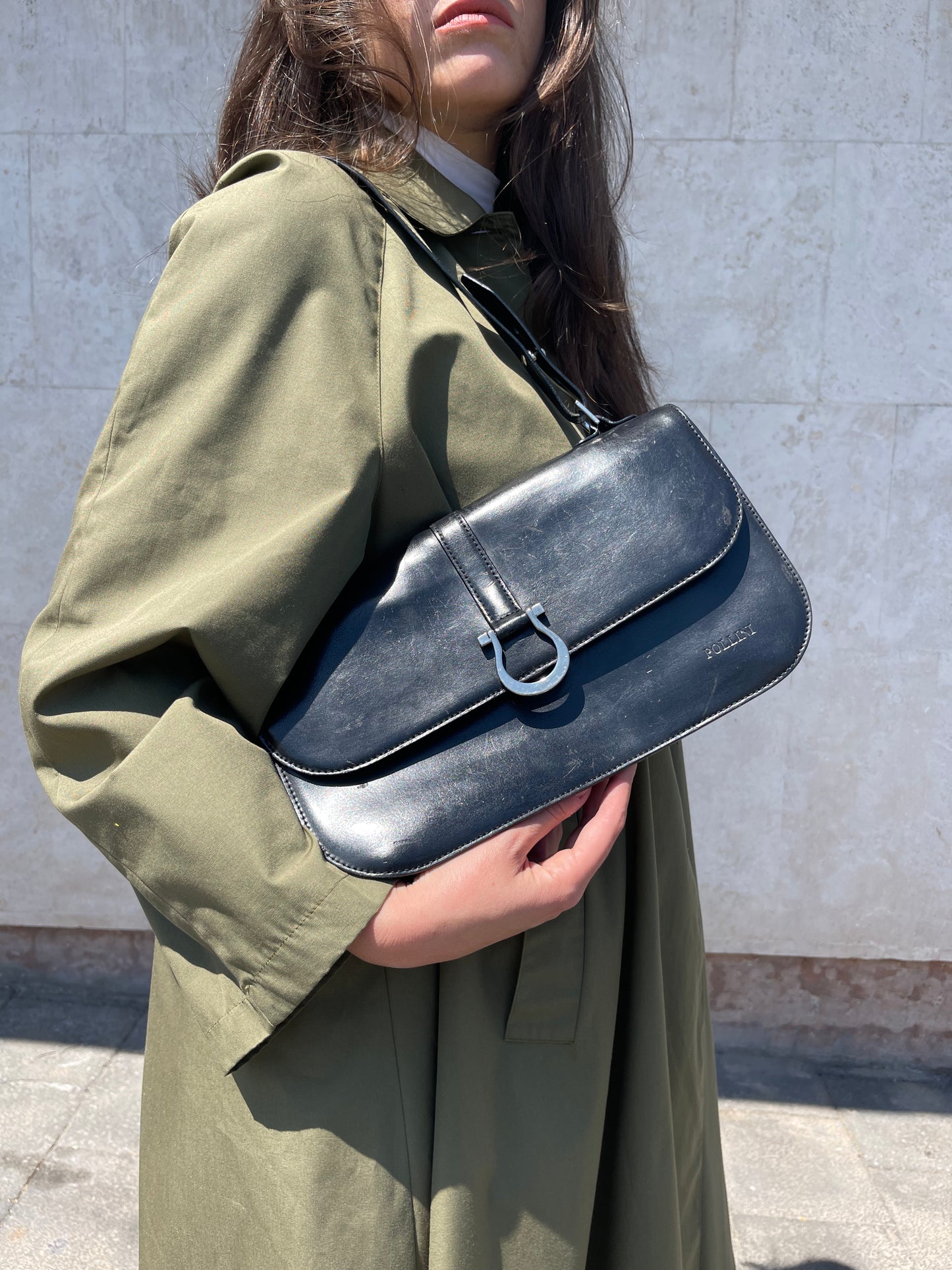 Borsa in pelle Pollini