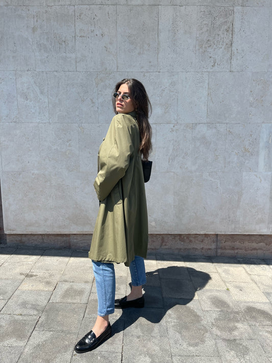 TRENCH VERDE MILITARE
