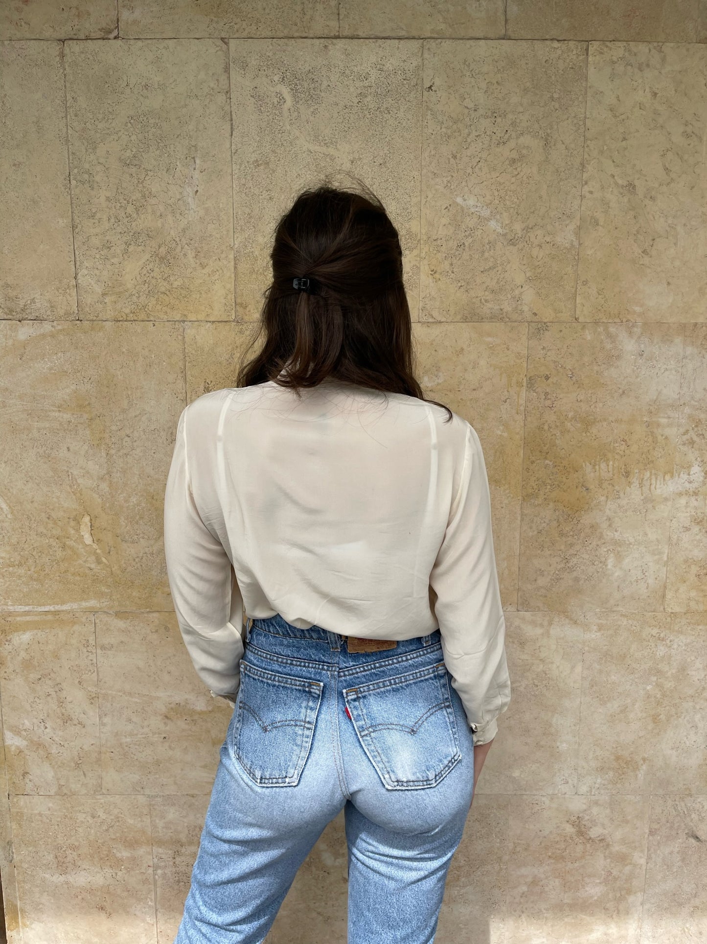 CAMICIA AVORIO IN SETA