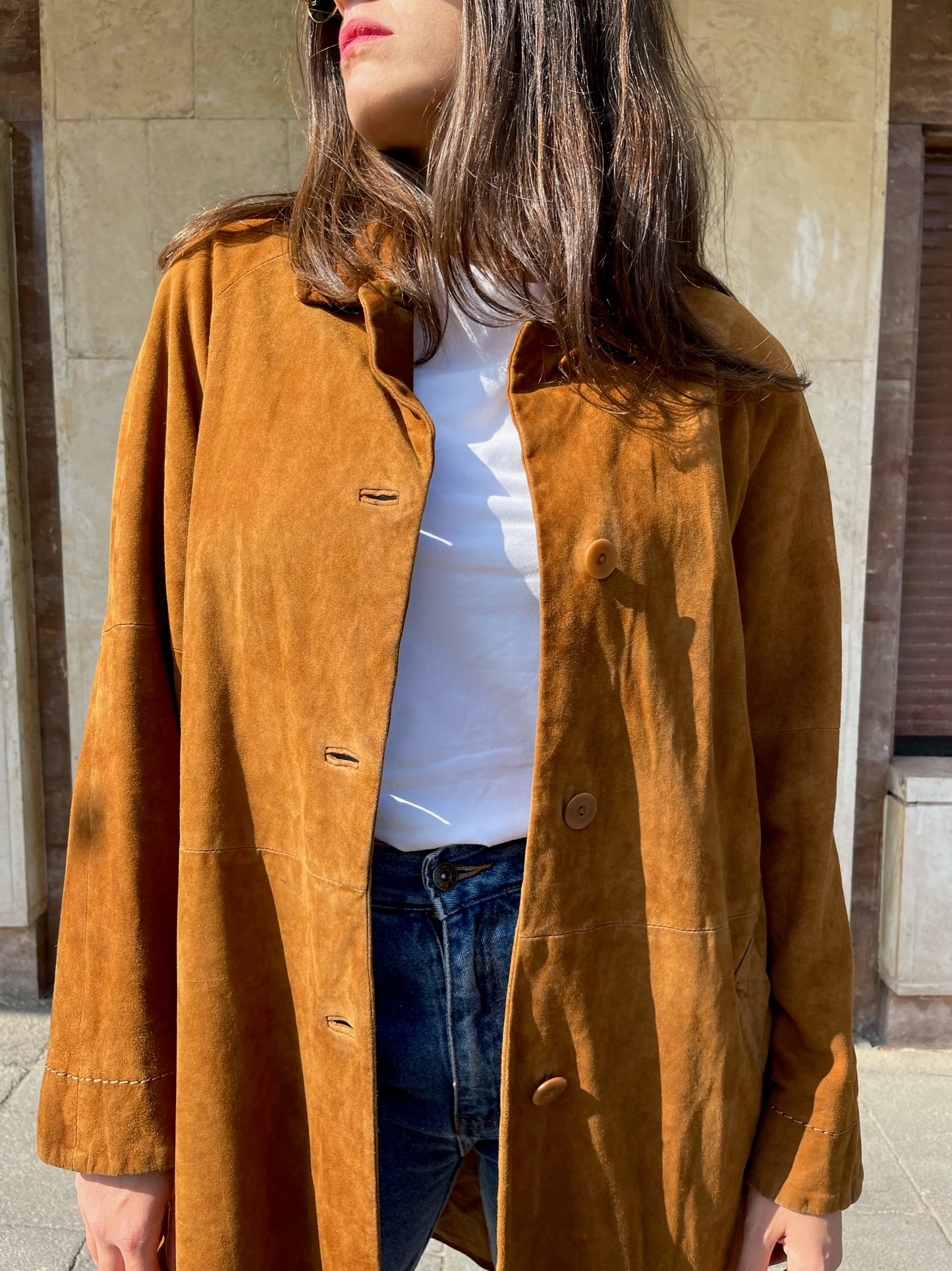 GIACCA LUNGA IN CAMOSCIO