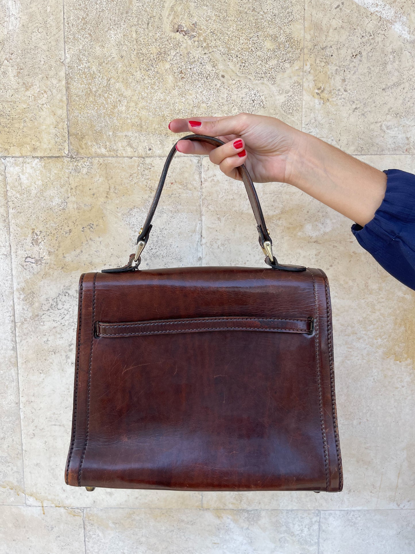 BORSA VINTAGE KELLY MARRONE