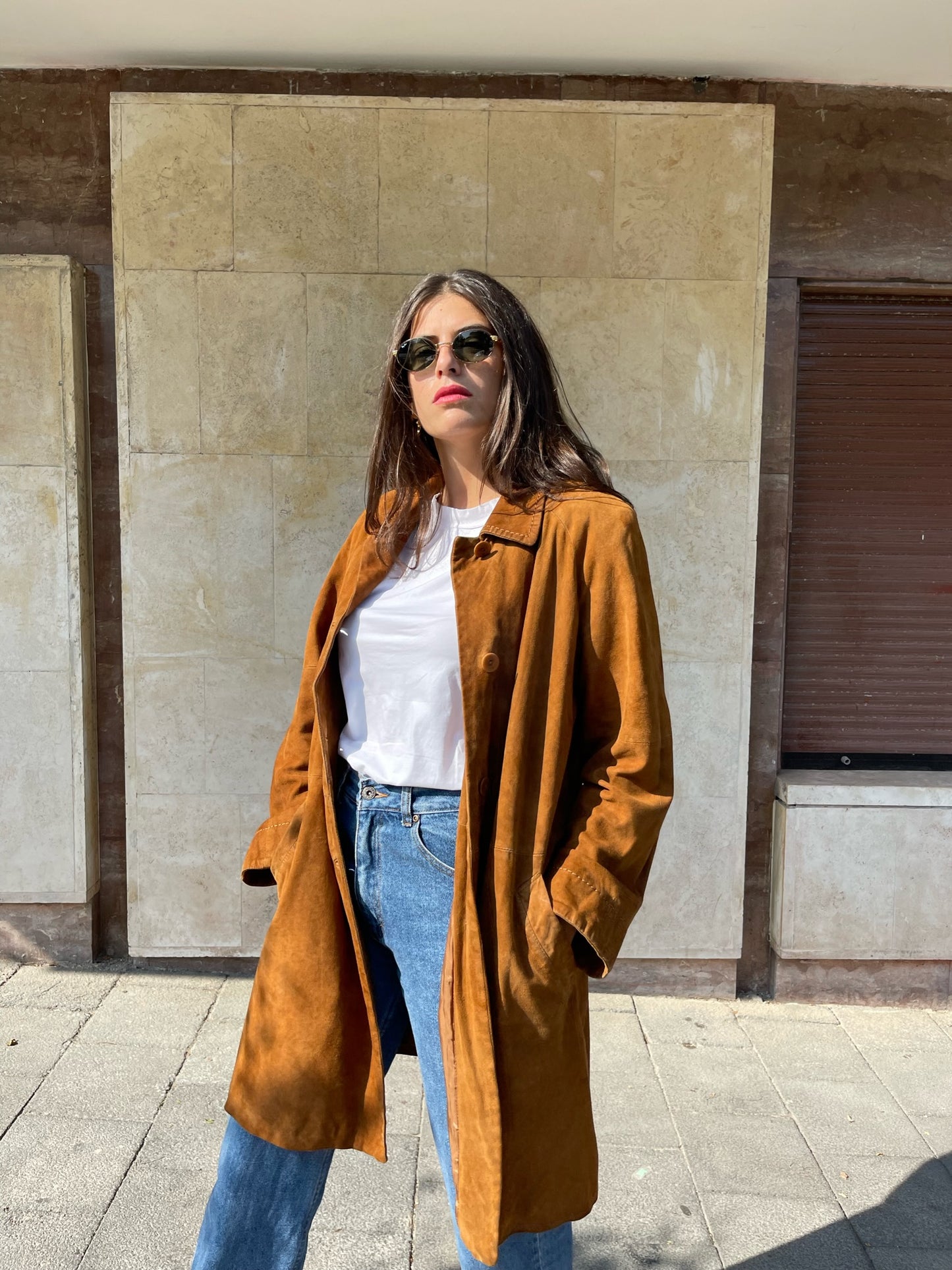 GIACCA LUNGA IN CAMOSCIO