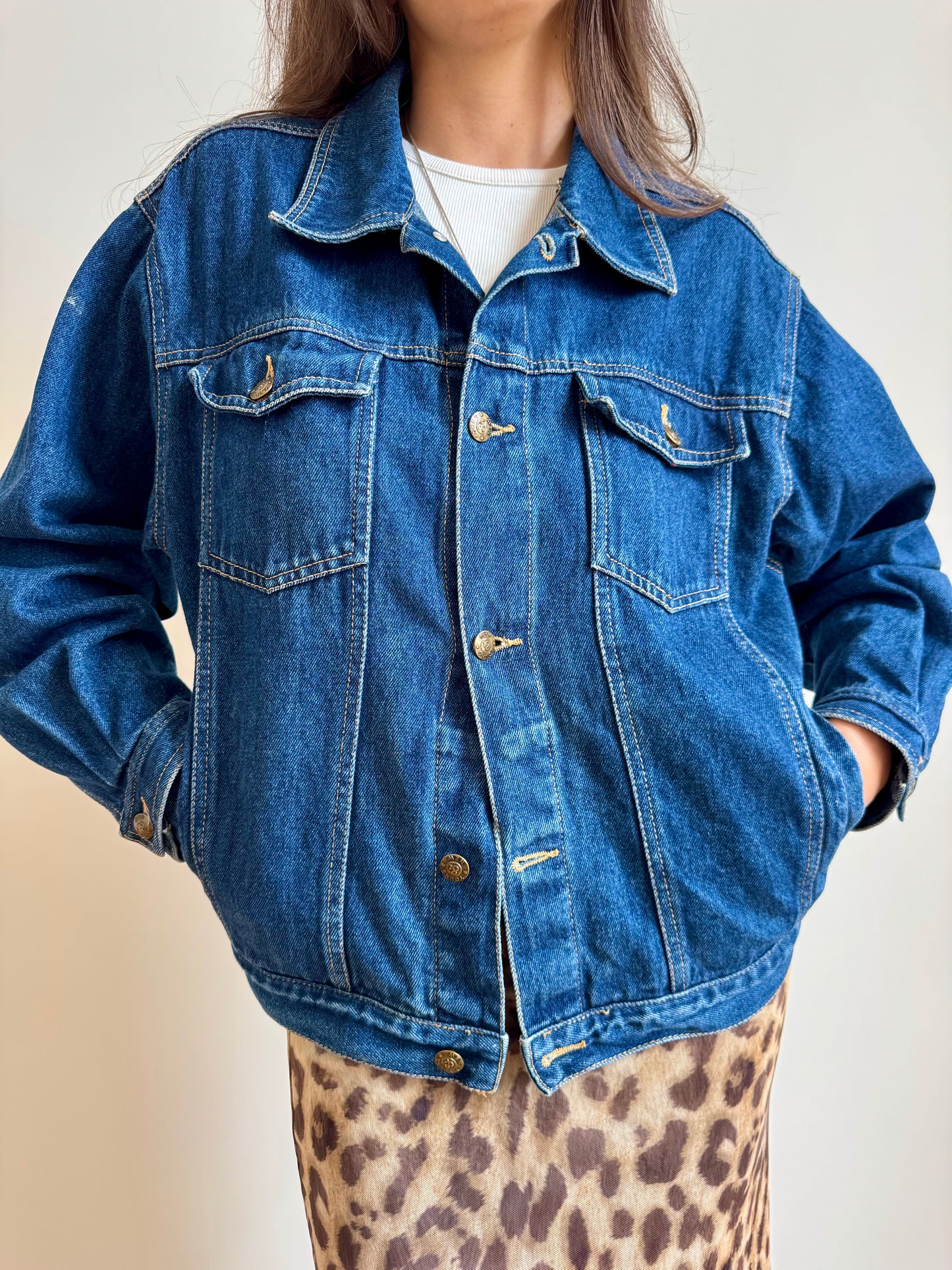 GIACCA IN DENIM BLU ANNI 90