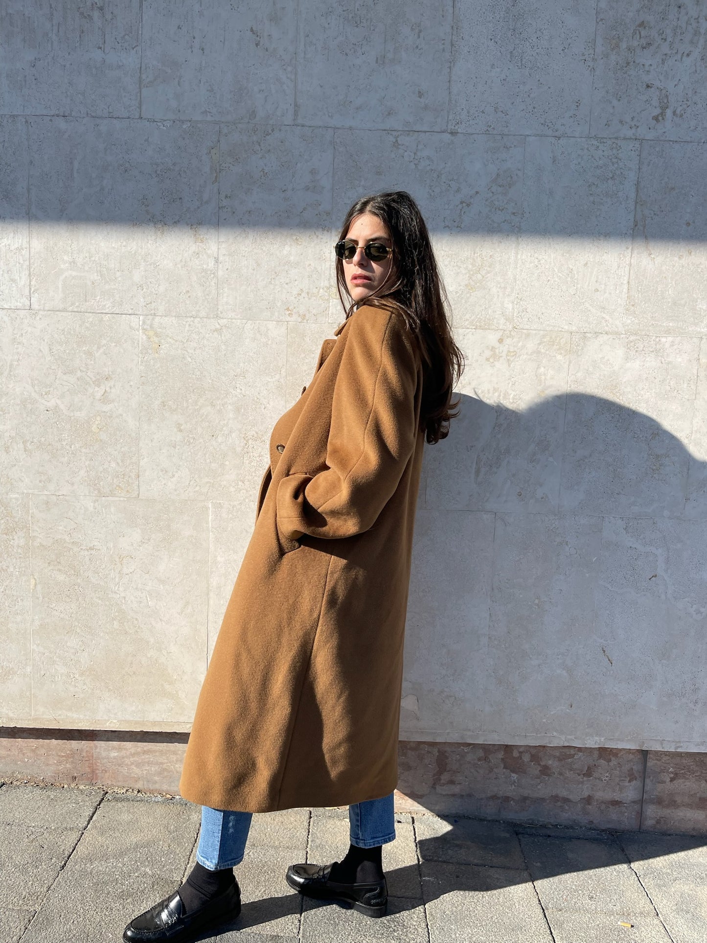 CAPPOTTO CAMMELLO IN LANA