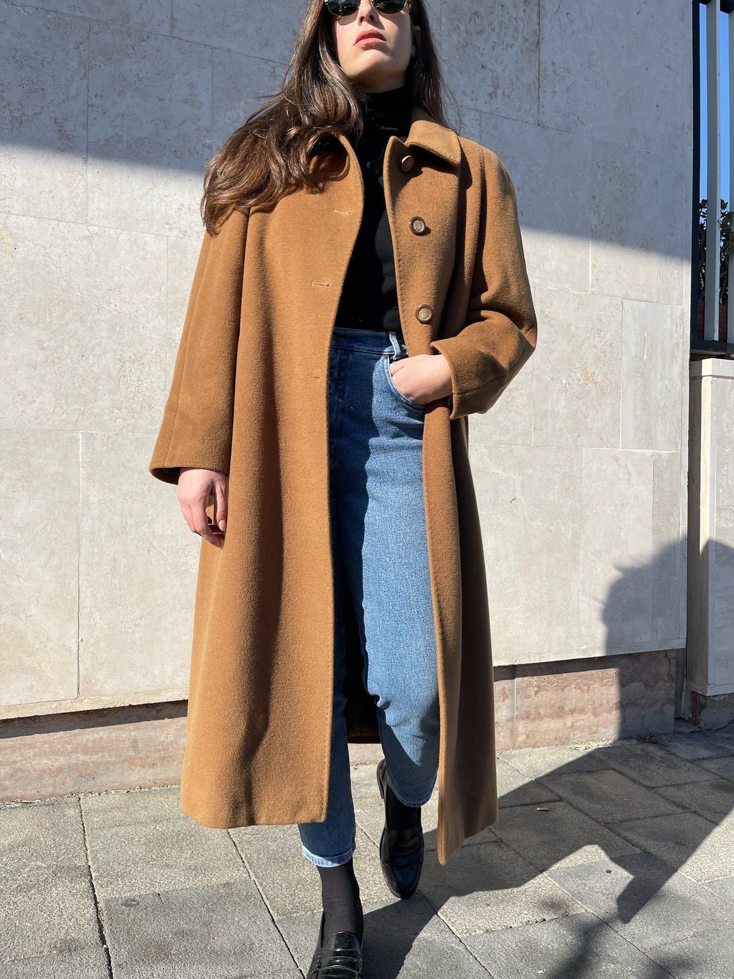 CAPPOTTO CAMMELLO IN LANA