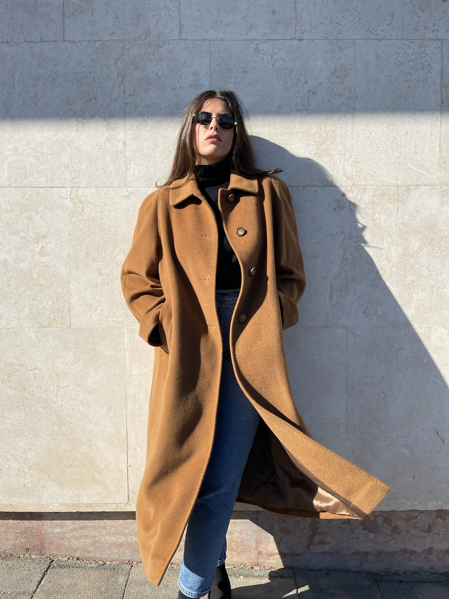 CAPPOTTO CAMMELLO IN LANA