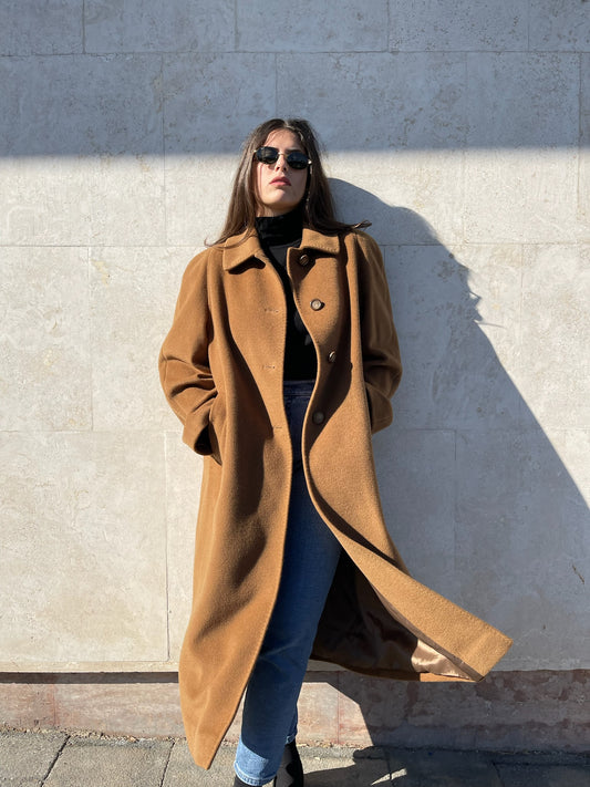 CAPPOTTO CAMMELLO IN LANA