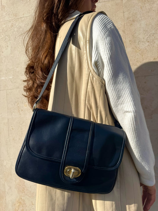 BORSA A SPALLA BLU NAVY