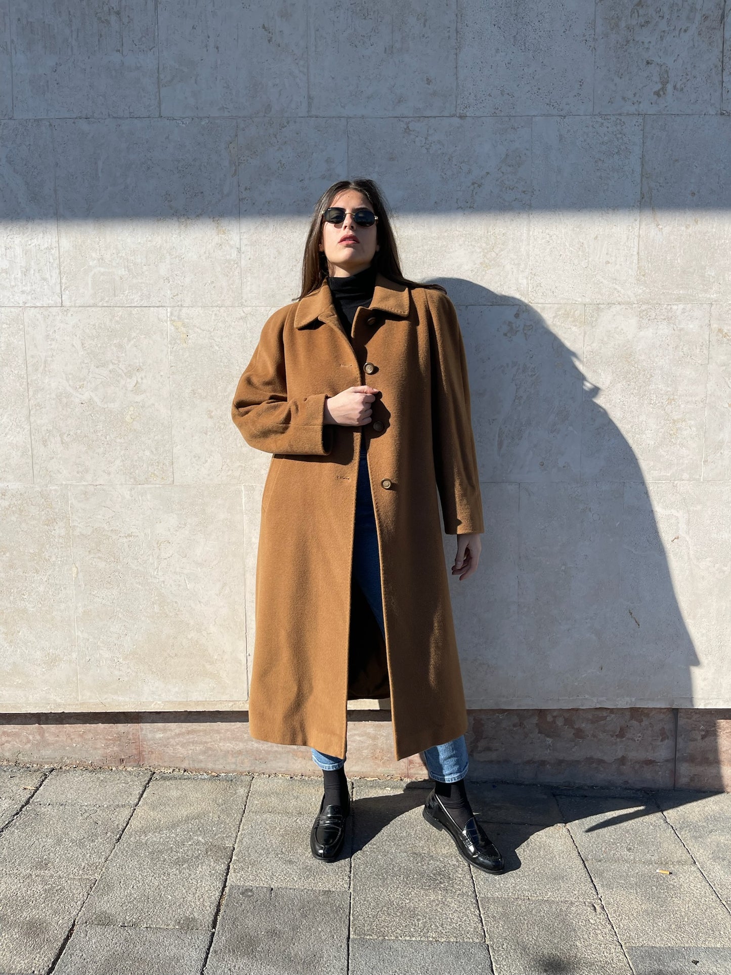 CAPPOTTO CAMMELLO IN LANA