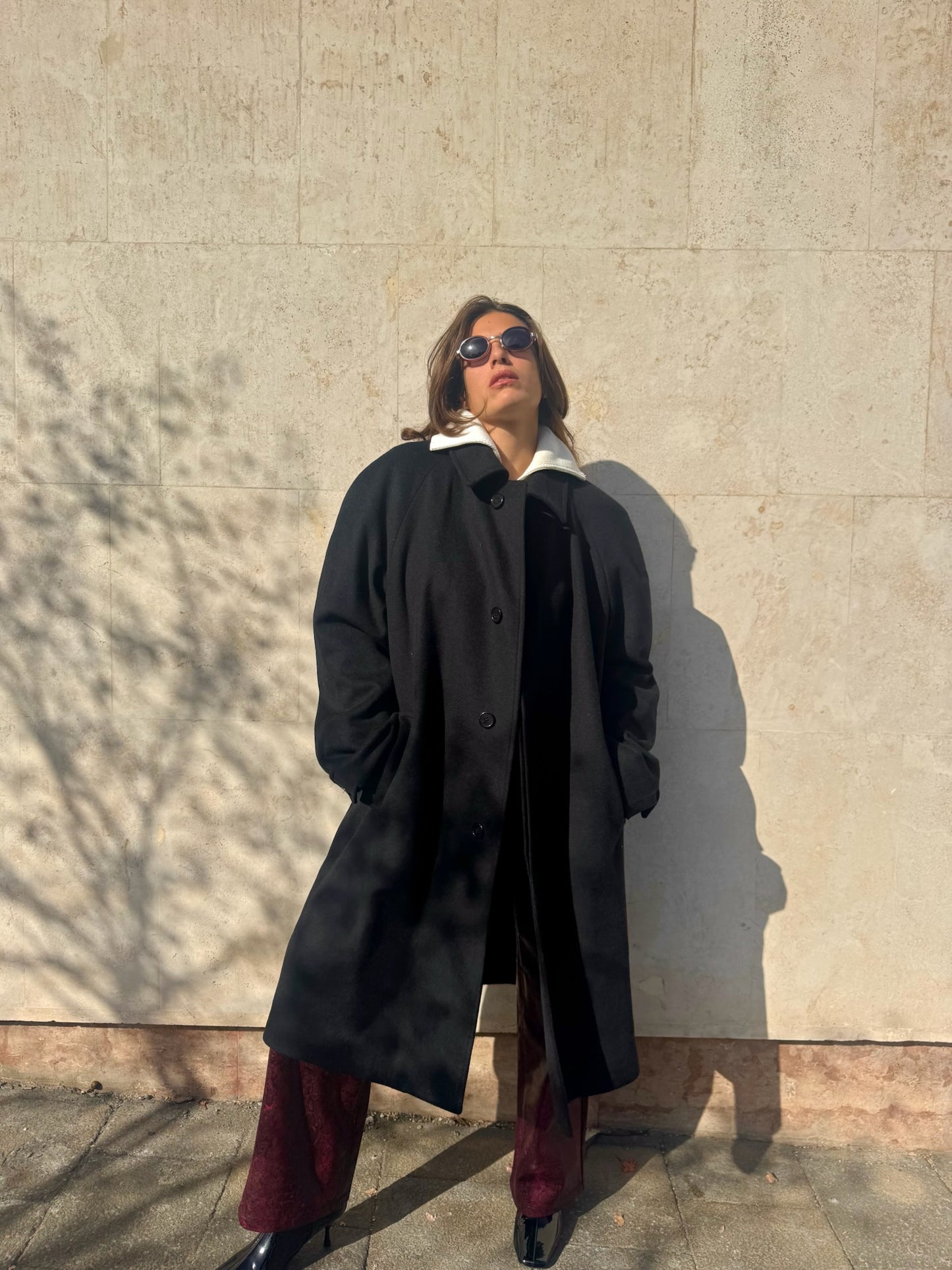 CAPPOTTO NERO LANA & CASHMERE