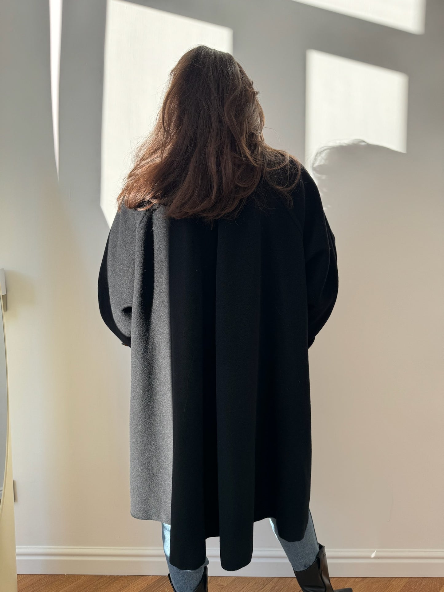 MARELLA COAT IN BLACK WOOL