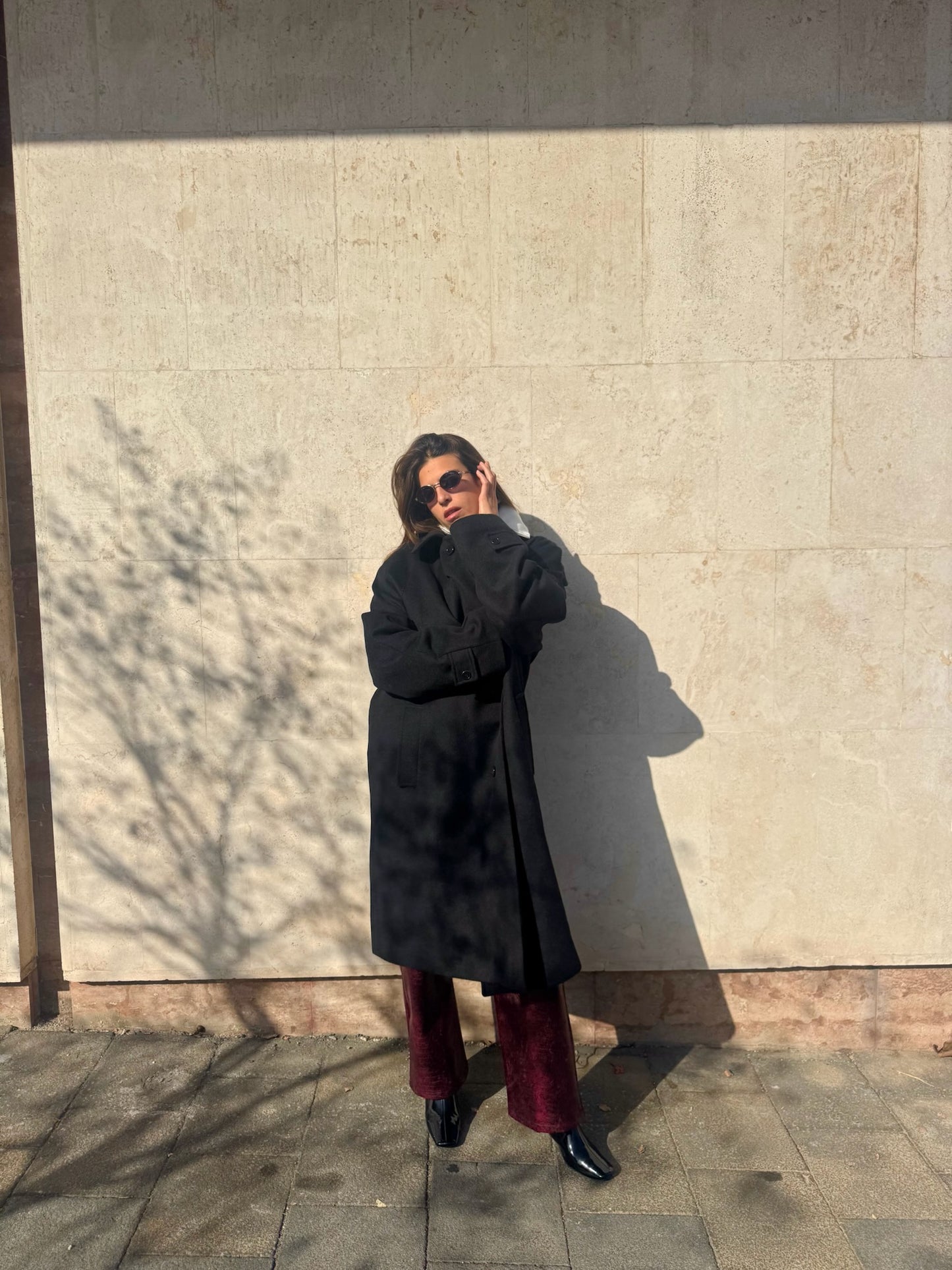 CAPPOTTO NERO LANA & CASHMERE