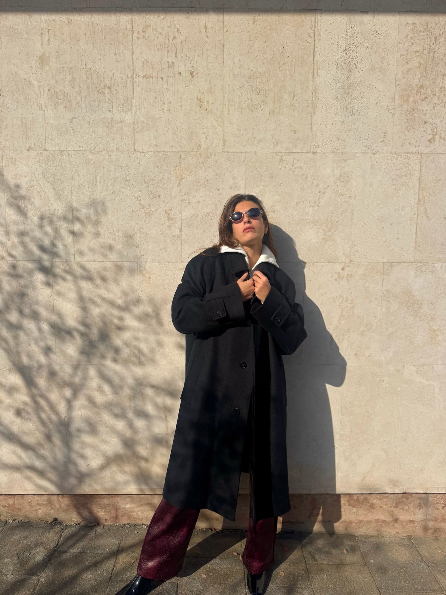 CAPPOTTO NERO LANA & CASHMERE