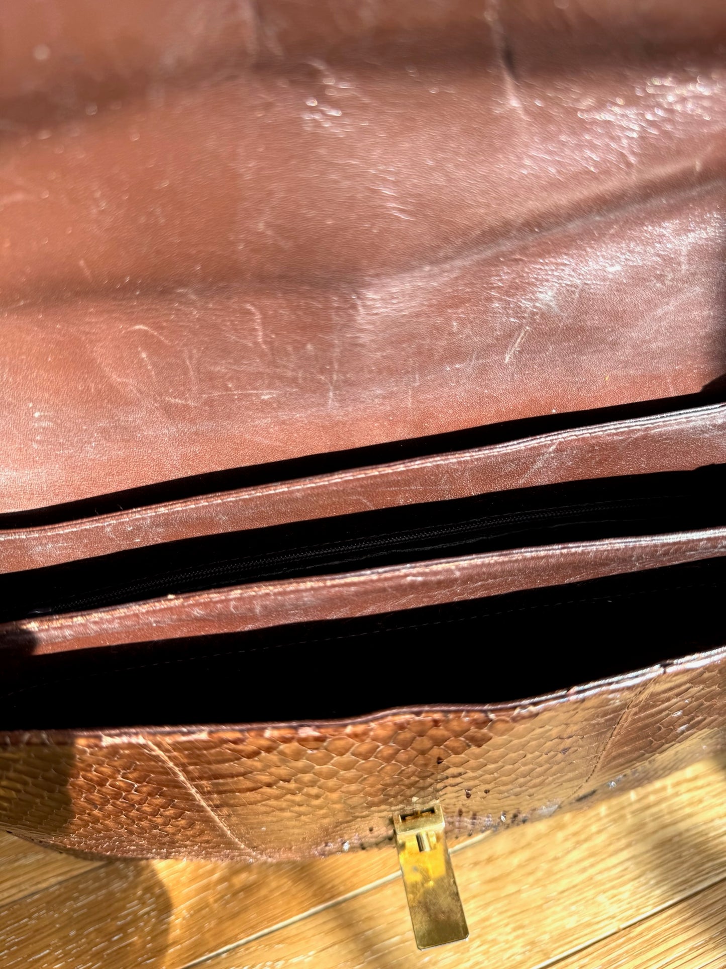 BORSA IN VERA PELLE PITONE