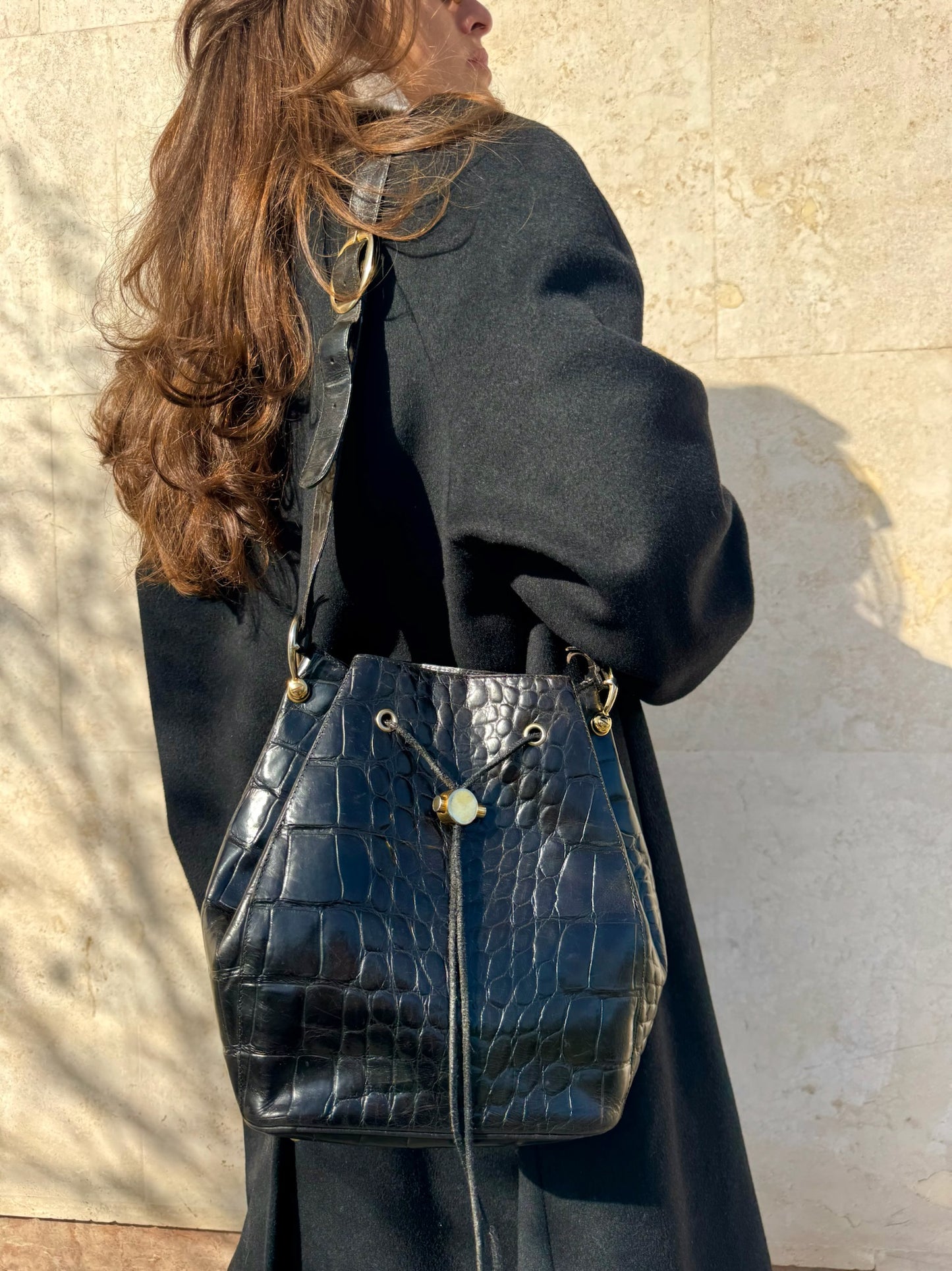 BORSA SECCHIELLO CROC EFFECT