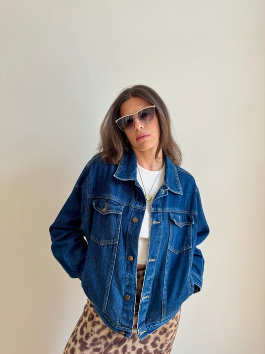 GIACCA IN DENIM BLU ANNI 90