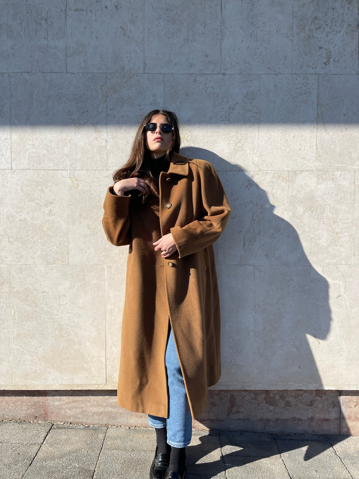 CAPPOTTO CAMMELLO IN LANA