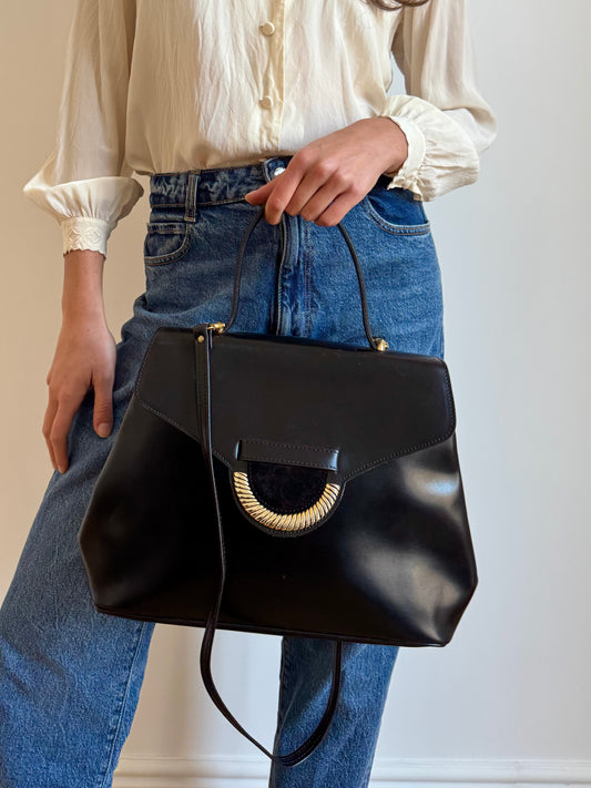 BORSA A MANO IN PELLE