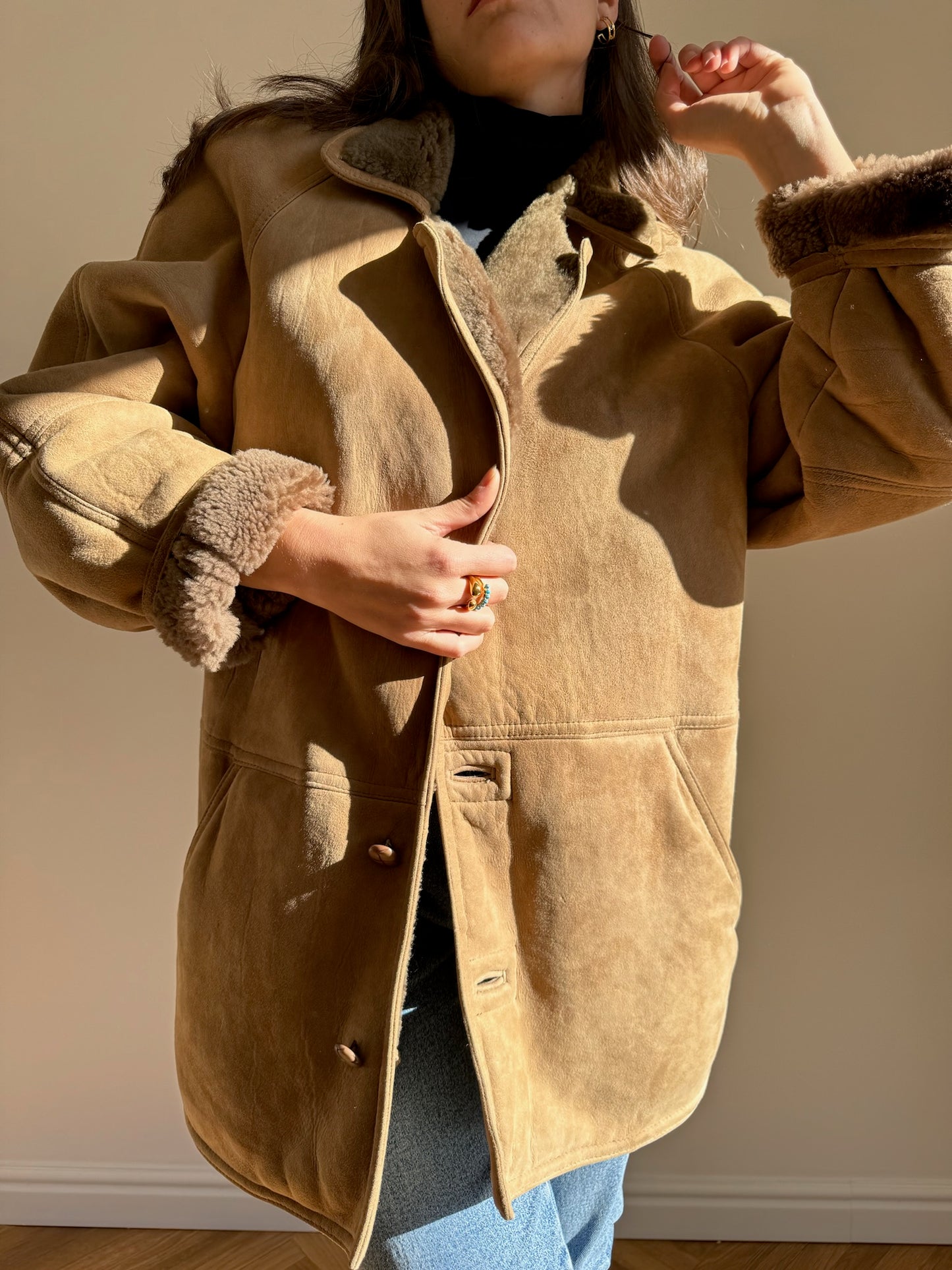 BROWN ORIGINAL SHEARLING