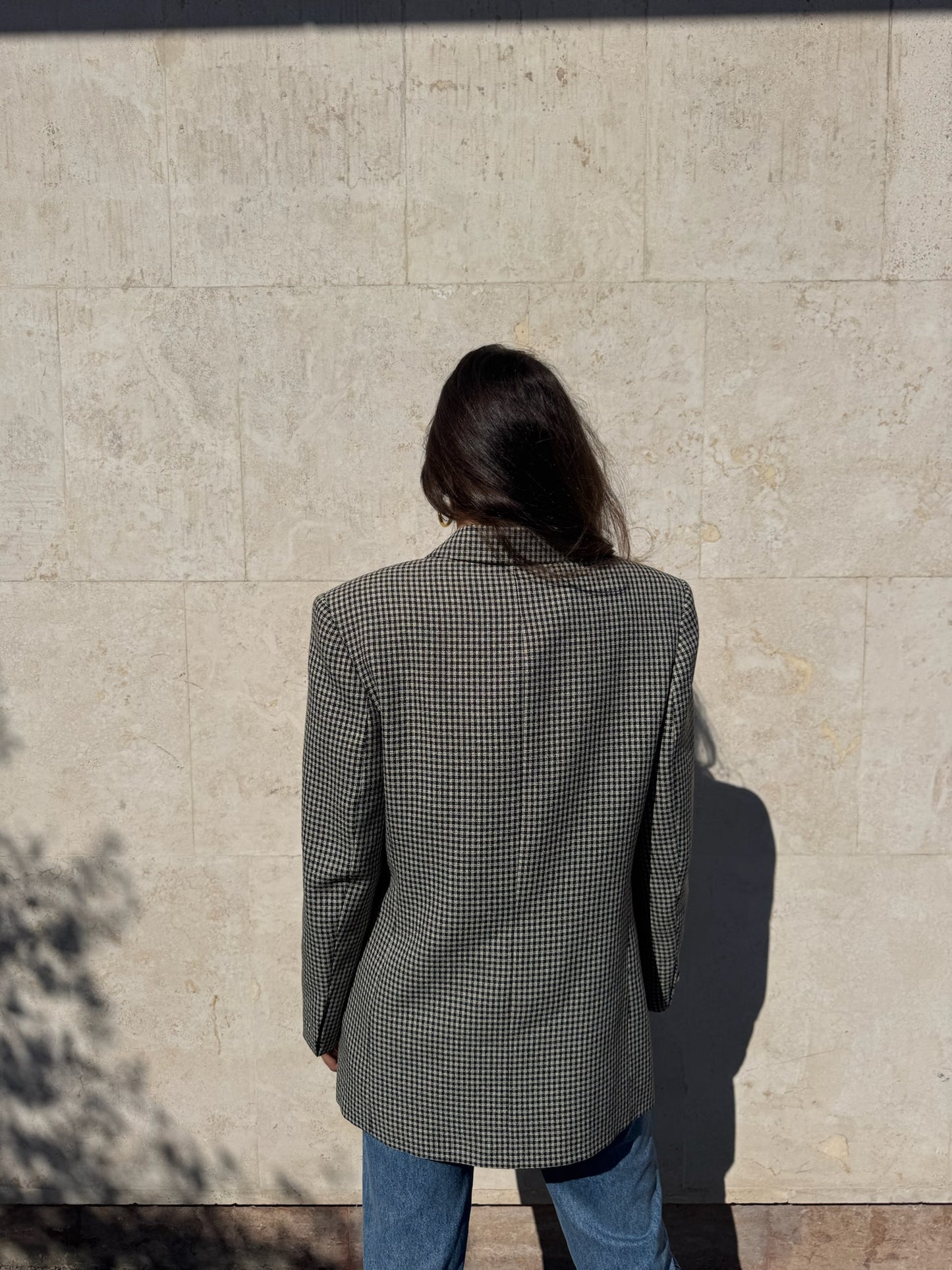 BLAZER IN PIED DE POULE B/W