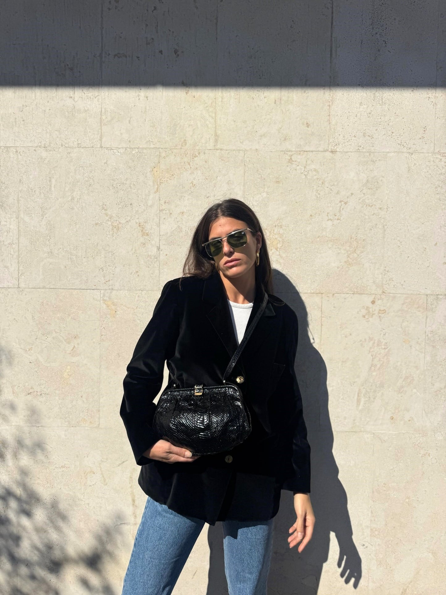 POCHETTE CON TRACOLLA PITONE