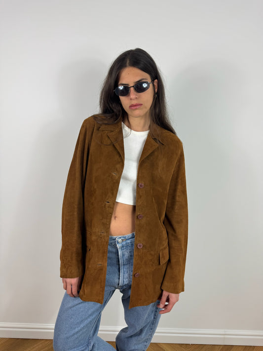 GIACCA IN TABACCO SUEDE