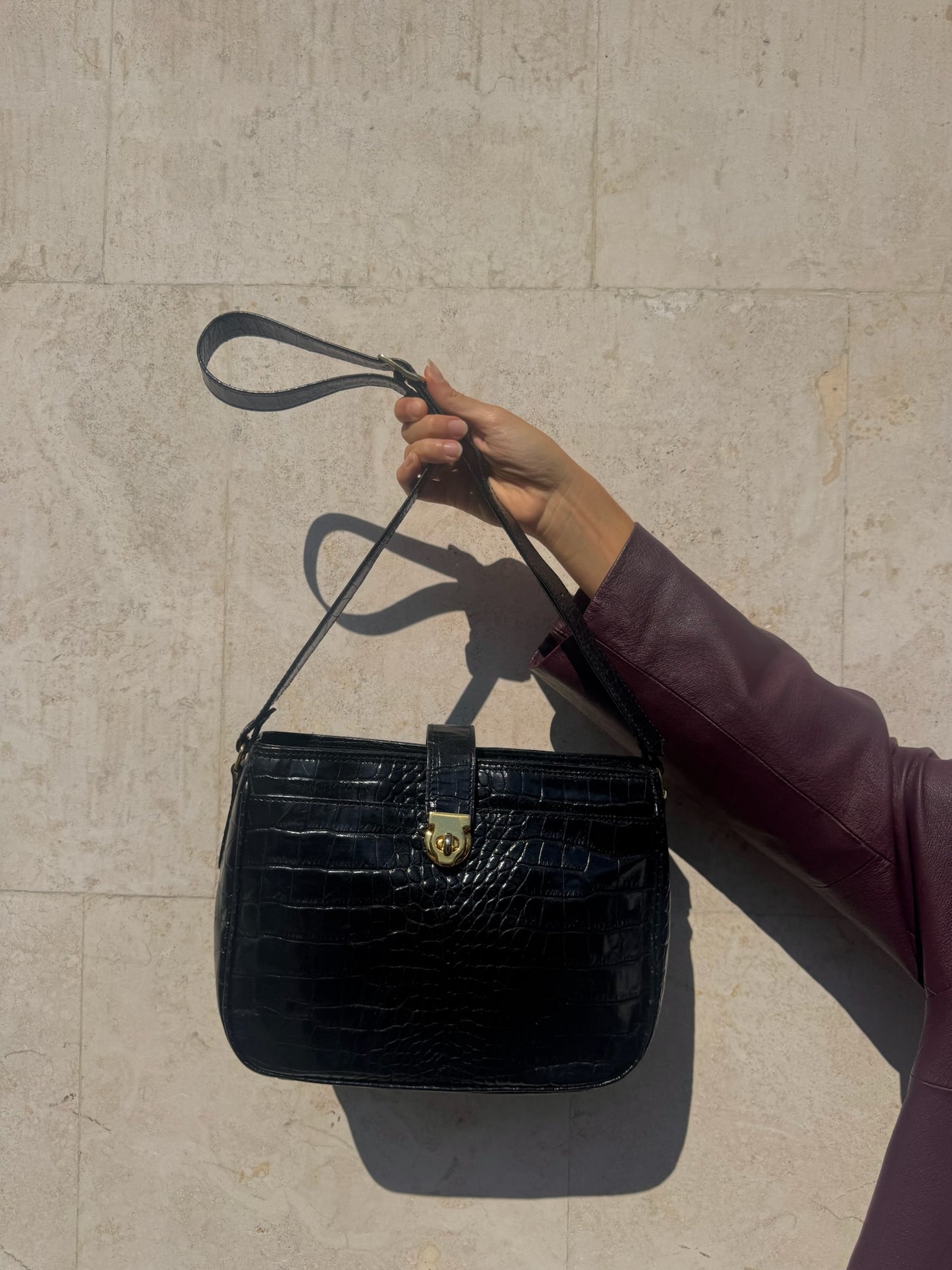 CROSSBODY BAG NERA IN PELLE