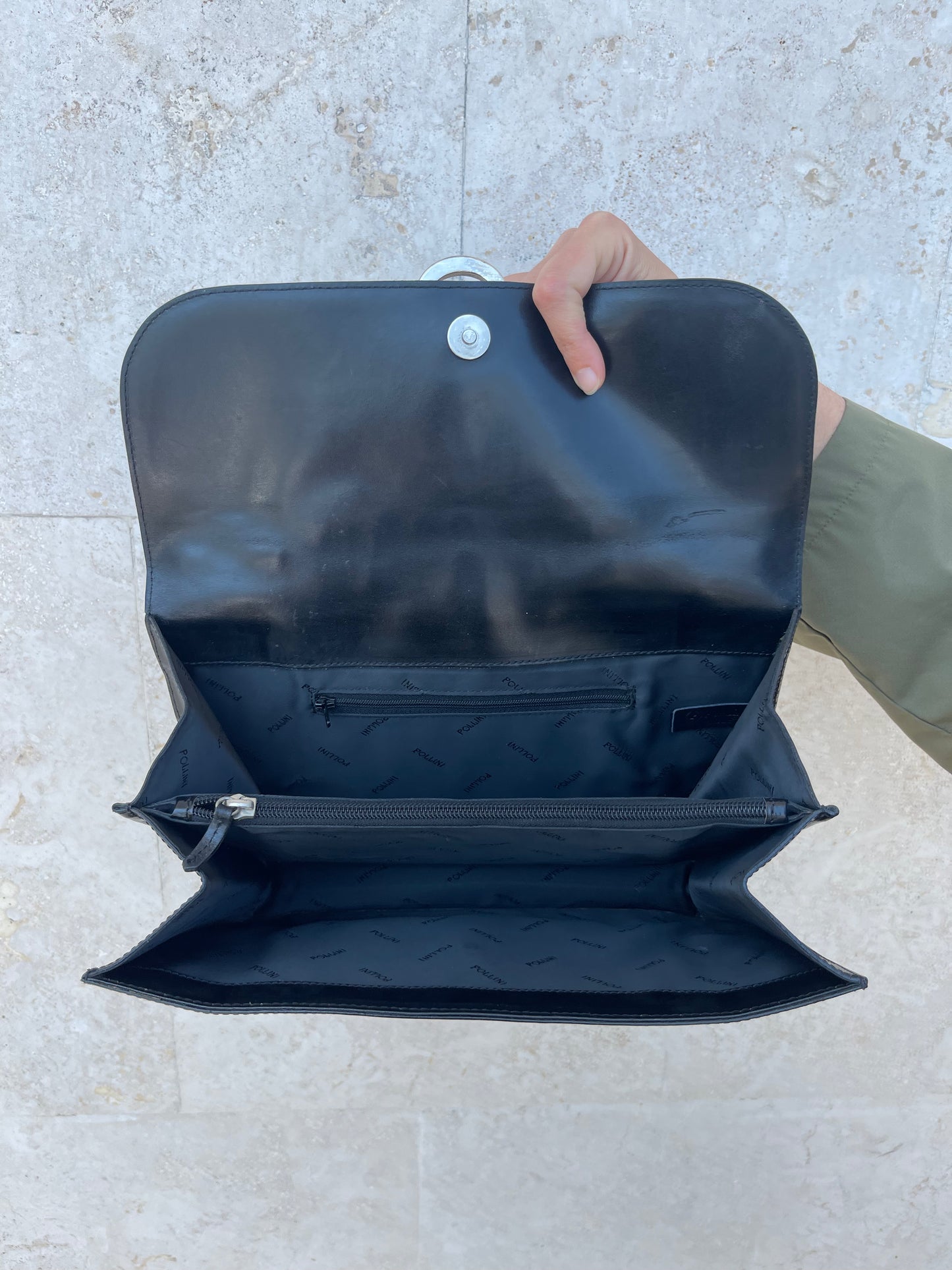 Borsa in pelle Pollini