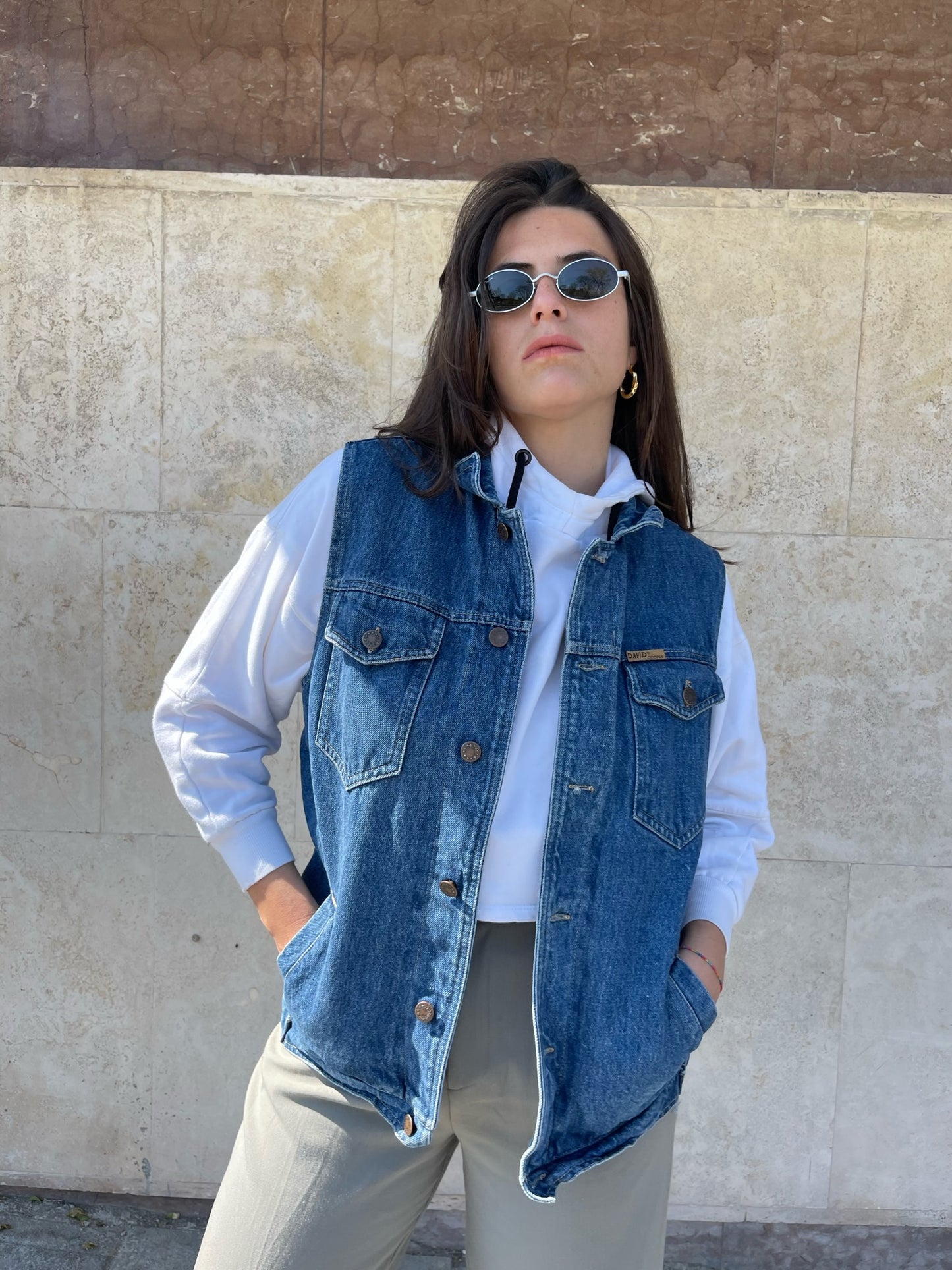 GILET IN DENIM