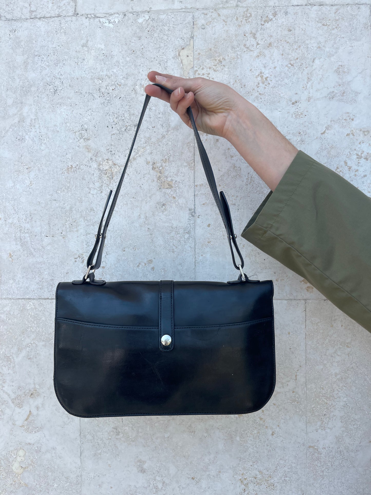 Borsa in pelle Pollini