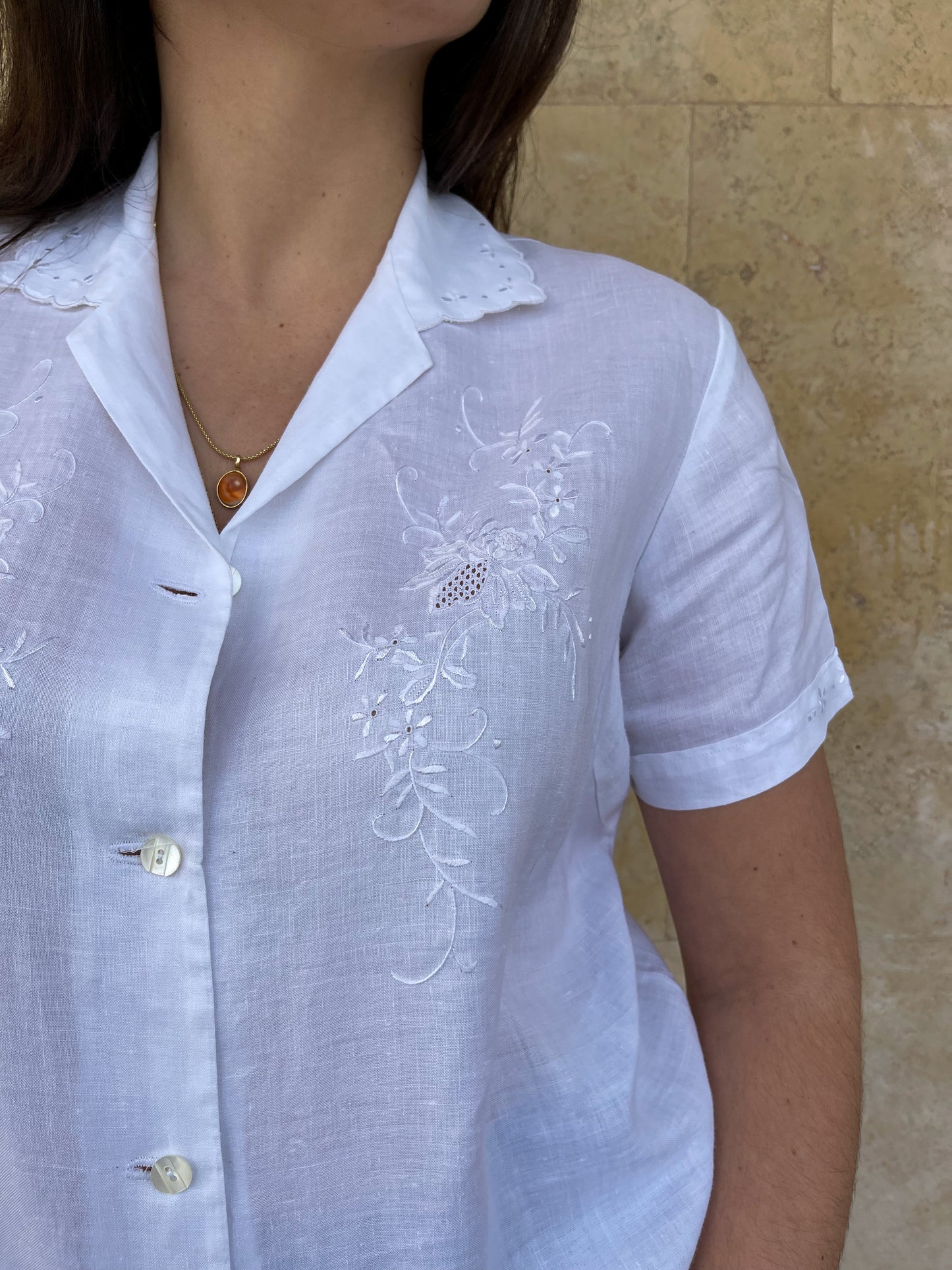 CAMICIA BIANCA IN LINO