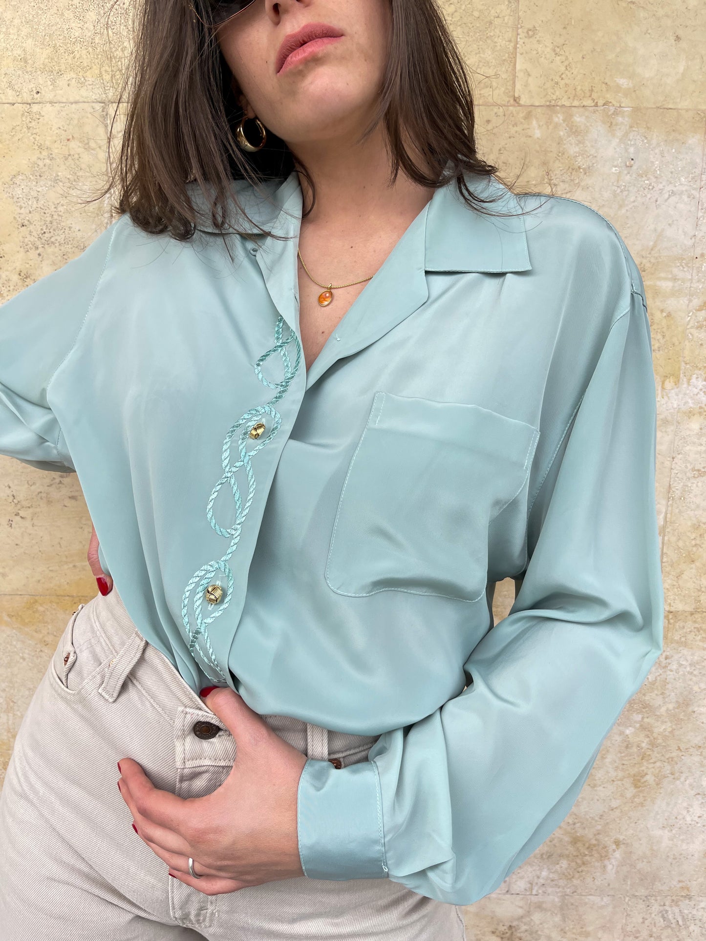 CAMICIA MANICHE LUNGHE ALOE