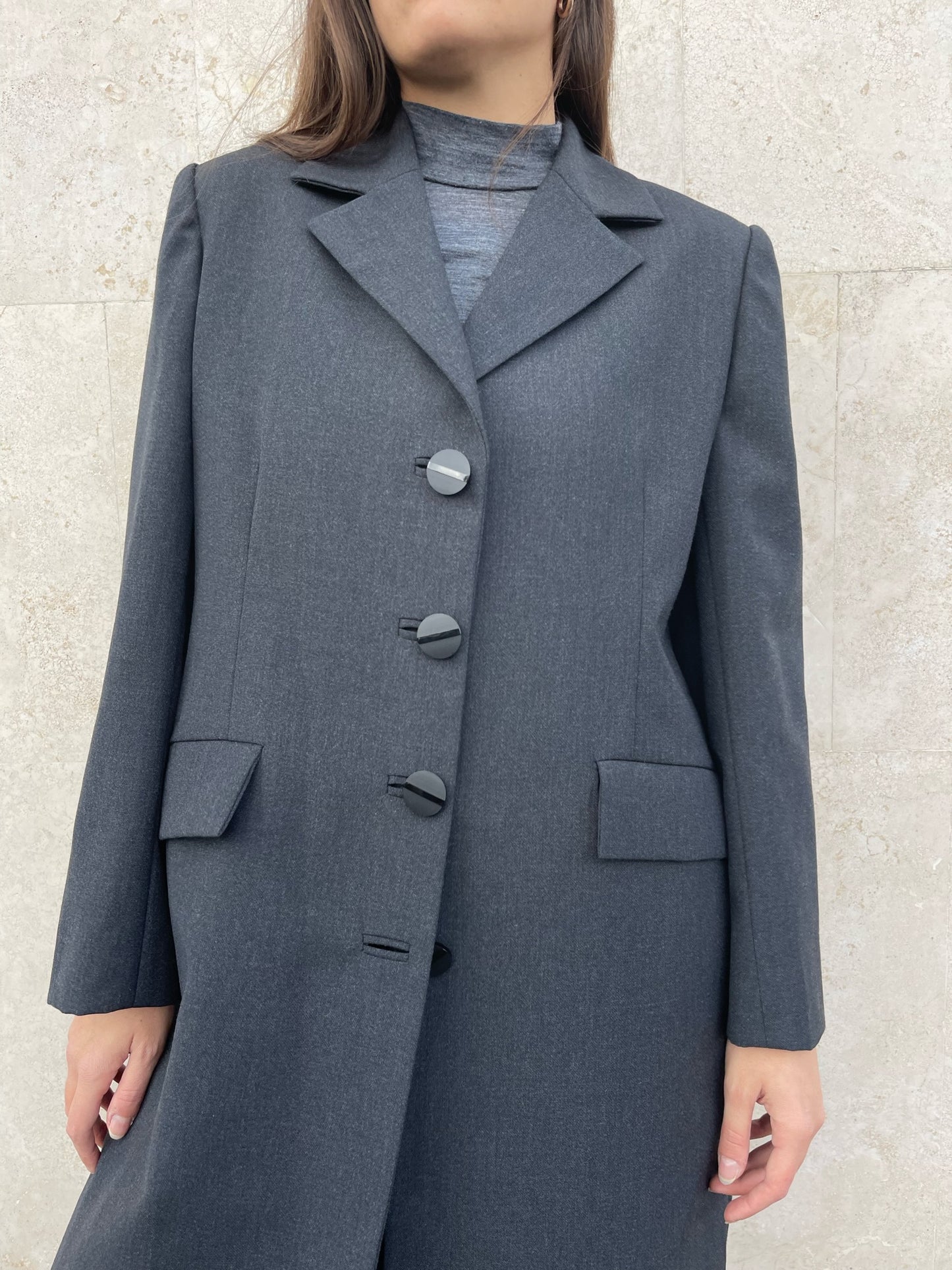 CAPPOTTO GRIGIO MELANGE