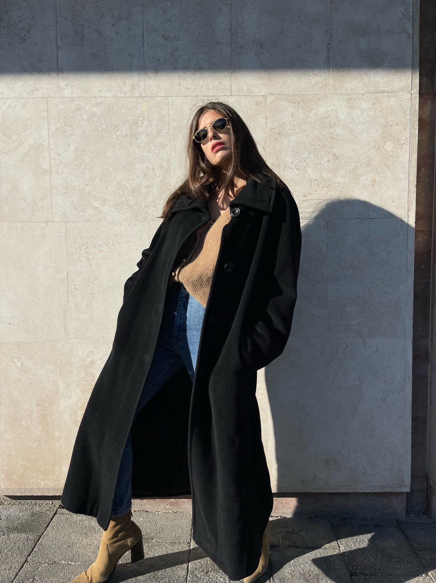 CAPPOTTO NERO IN LANA